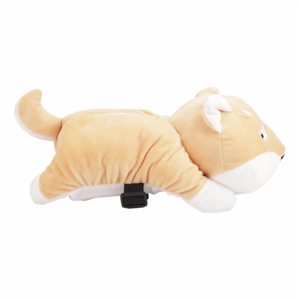 Whyme Cartoon Akita Dog Tissue Box Cover - Soft Plush Car & Home Tissue Holder with Armrest Design - Cute Bathroom & Bedroom Decor Accessory for Kids & Adults (Perfect for Cars, Living Rooms, and Nursery Decor)