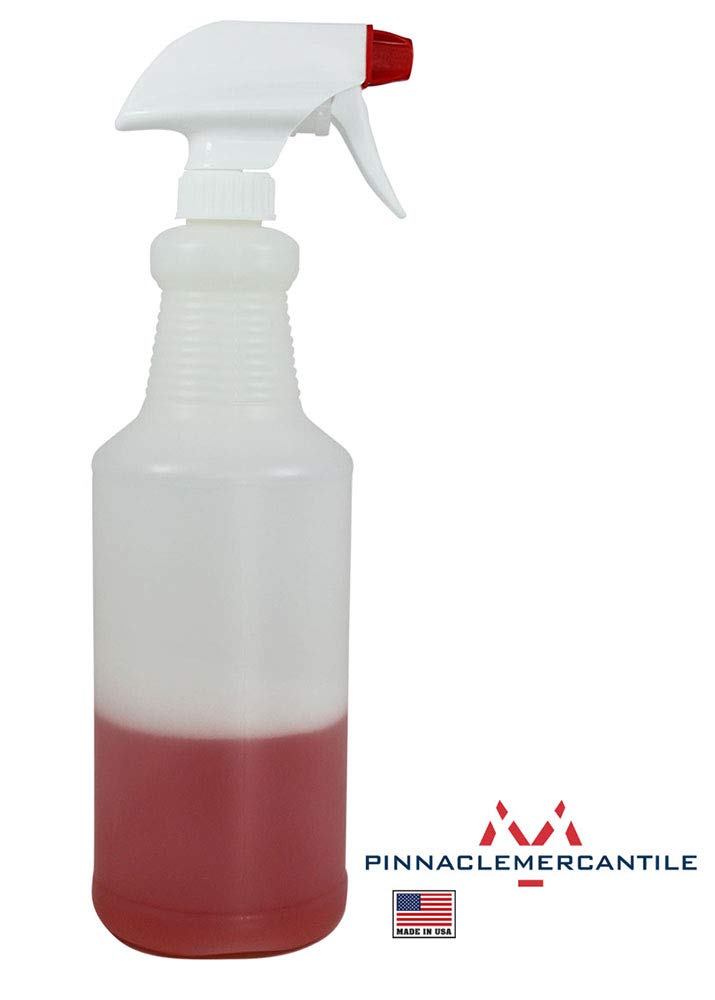 Pinnacle Mercantile 32 oz Plastic Spray Bottles - Leak Proof, Empty, Pack of 78 - Made in USA - Perfect for Cleaning, Gardening & DIY Projects