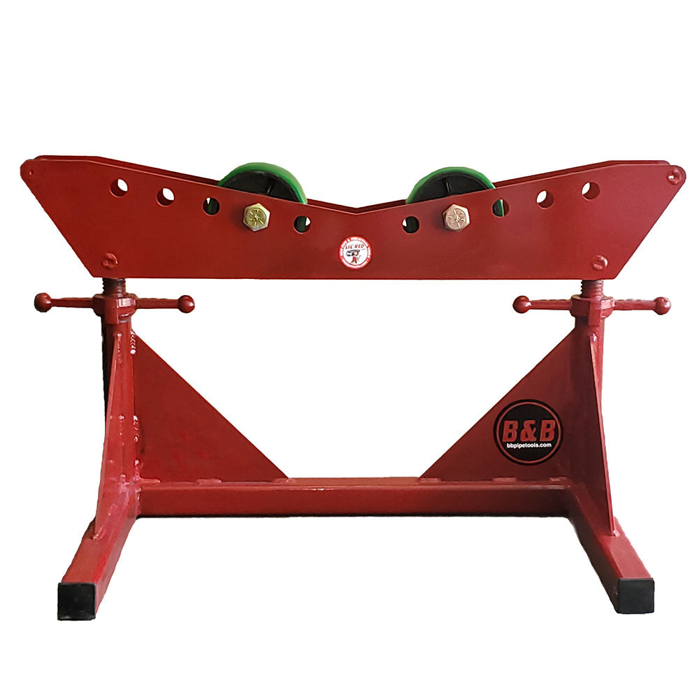 B&B Pipe Tools 3809 Mega Roller - 6,000 LB Capacity Low Profile Pipe Roller for Heavy-Duty Pipeline Construction and Maintenance