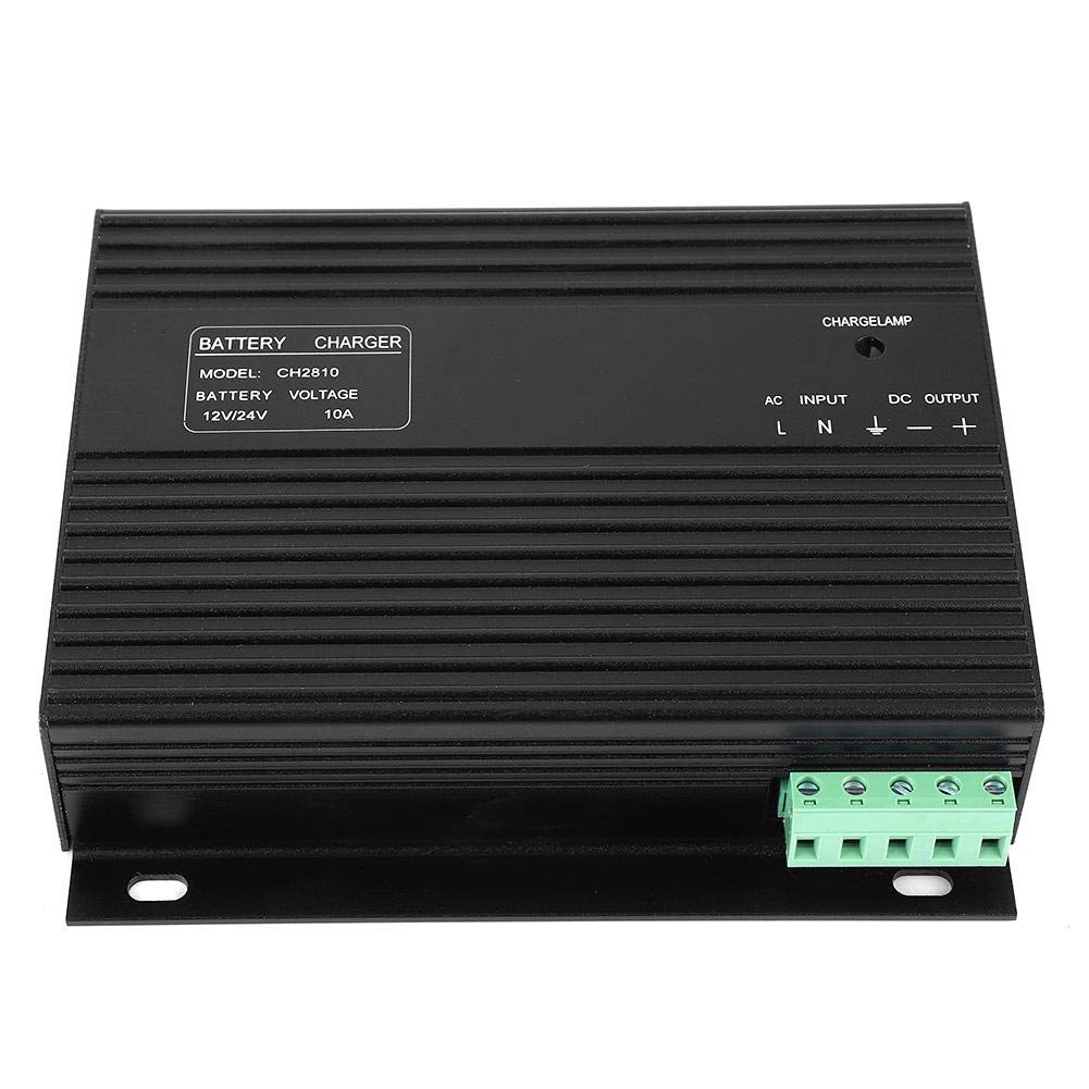 12V/24V 10A Smart Generator Battery Charger for Cars, Trucks & Motorcycles - Automatic Genset Charger for Automotive, Marine & RV Batteries - Perfect for Emergency Power, Camping & Off-Grid Living