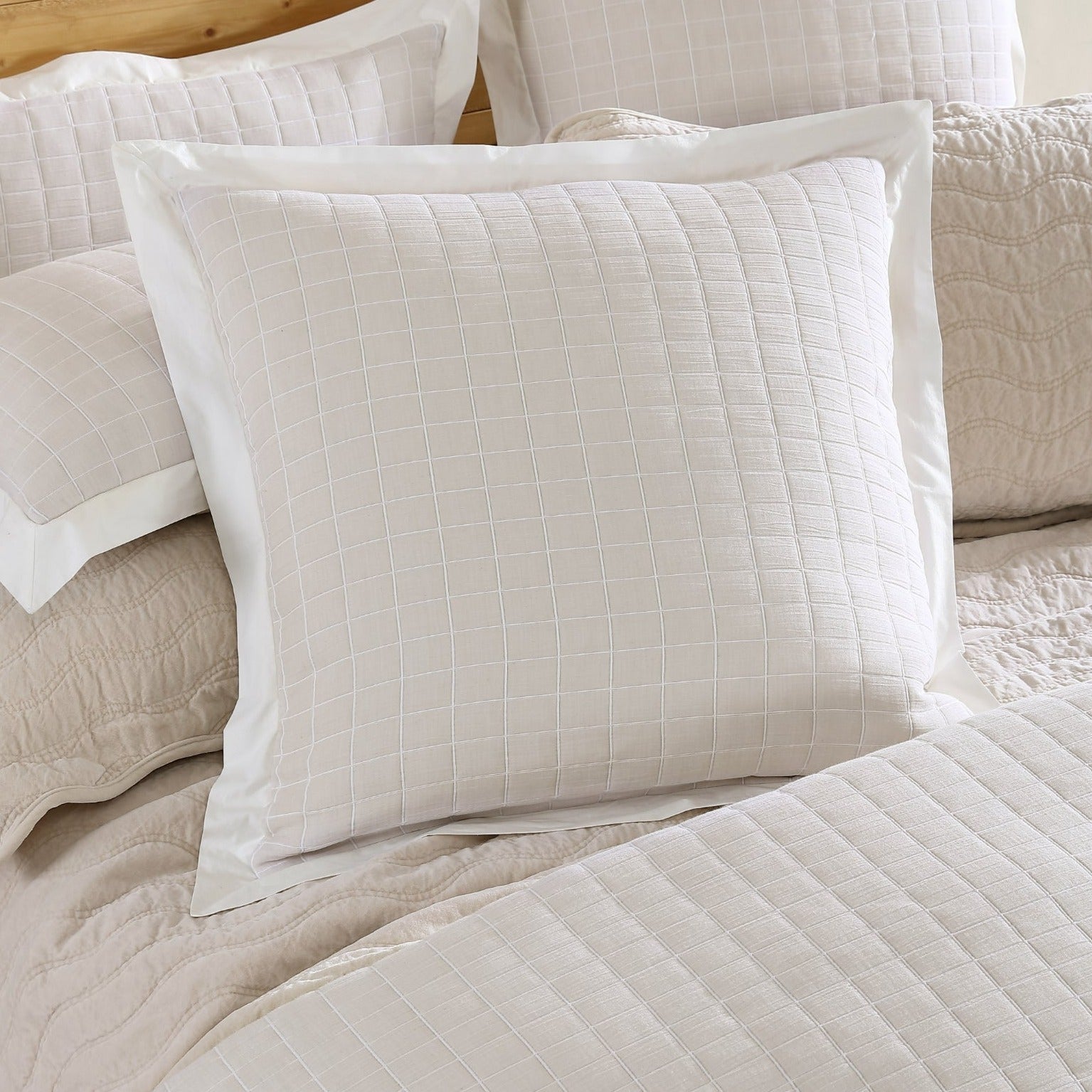 Premium European Pillowcase Set - Luxury 100% Cotton King Size Pillow Shams for Bedroom Decor - Soft & Breathable Home Textile for Hotel Style Bedding (Set of 2, White) | Perfect for Master Bedroom, Guest Room & Airbnb Styling