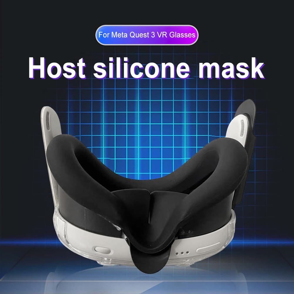 JDXFENG VR Face Mask Pad - Sweatproof & Light Blocking Eye Cover for Meta/Oculus Quest 3 - Replacement Face Cushion Accessory for Comfortable Gaming & Virtual Reality Experience