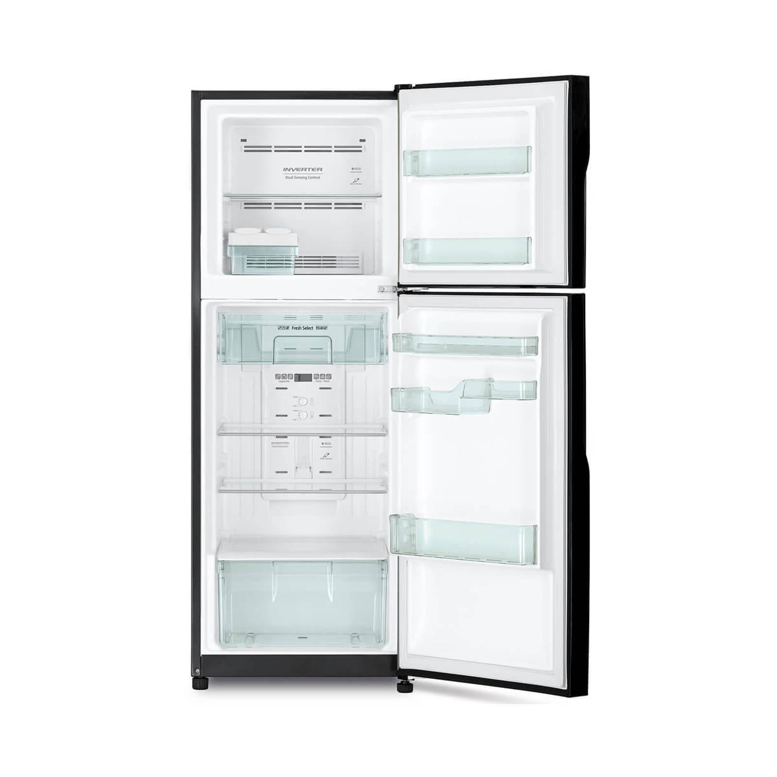 Hitachi RH240P7MSBSL 203L 2-Door Refrigerator - Energy Efficient, Compact Freezer for Small Apartments & Dorms