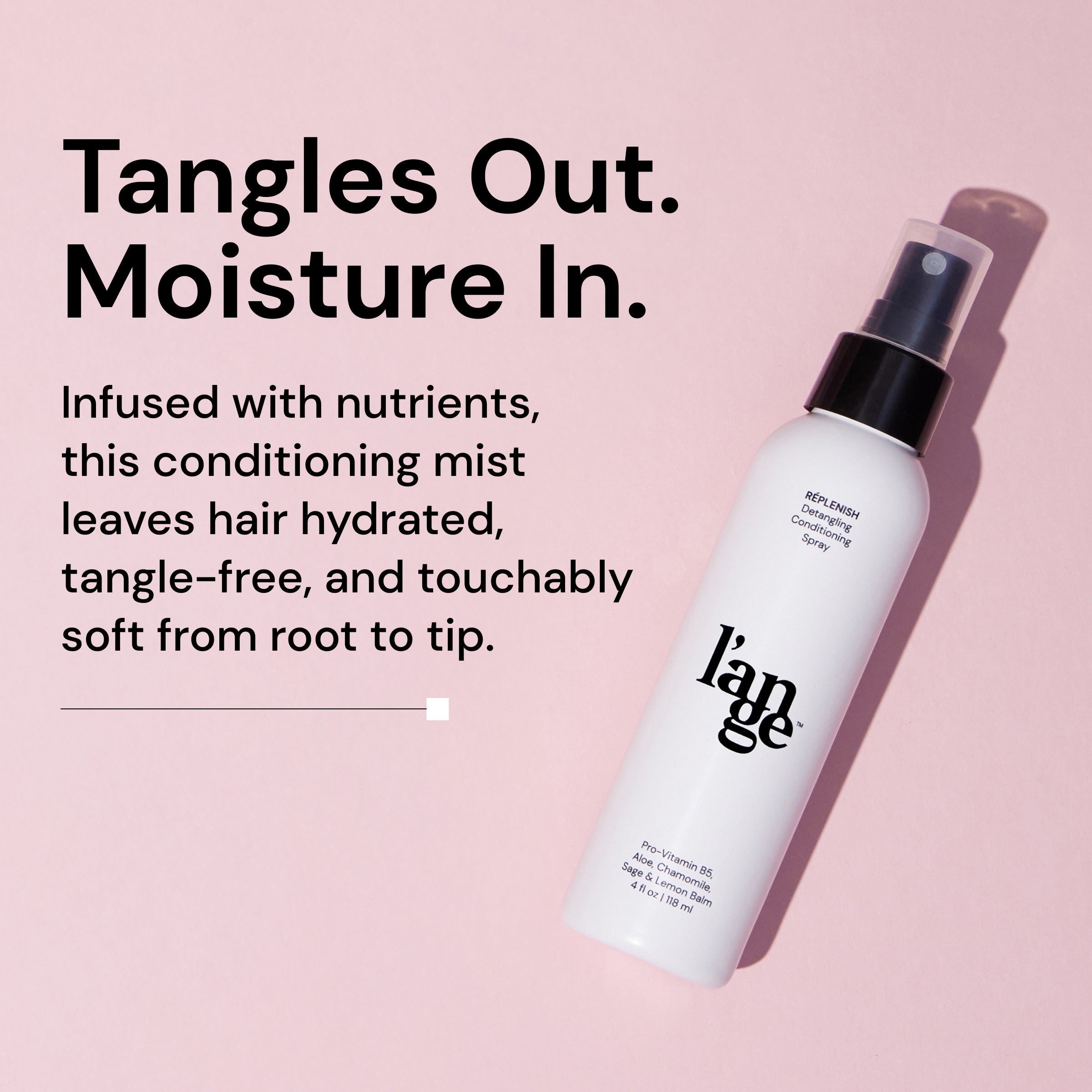 Replenish Hair Conditioning Spray for Dry & Damaged Hair - Hydrating Leave-In Treatment for Frizz Control & Shine - Perfect for Daily Use & Styling