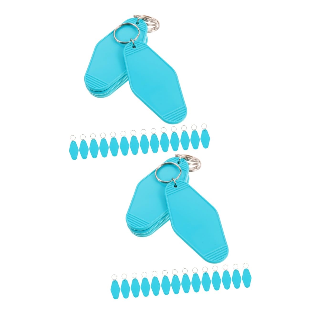 Holibanna Diamond Key Tags with Ring Bags - Durable Plastic Key Labels for Easy Identification | Perfect for Home, Office, and Travel Organization