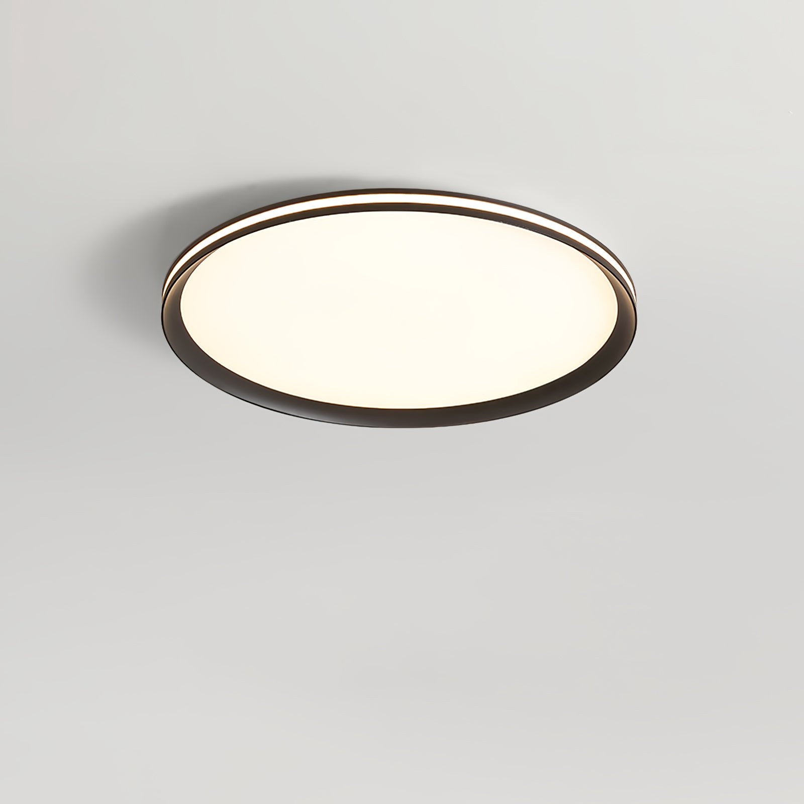 Modern Acrylic Circular LED Ceiling Light Fixture - Energy Efficient Dimmable Flush Mount Lighting for Bedroom, Living Room, Kitchen & Office