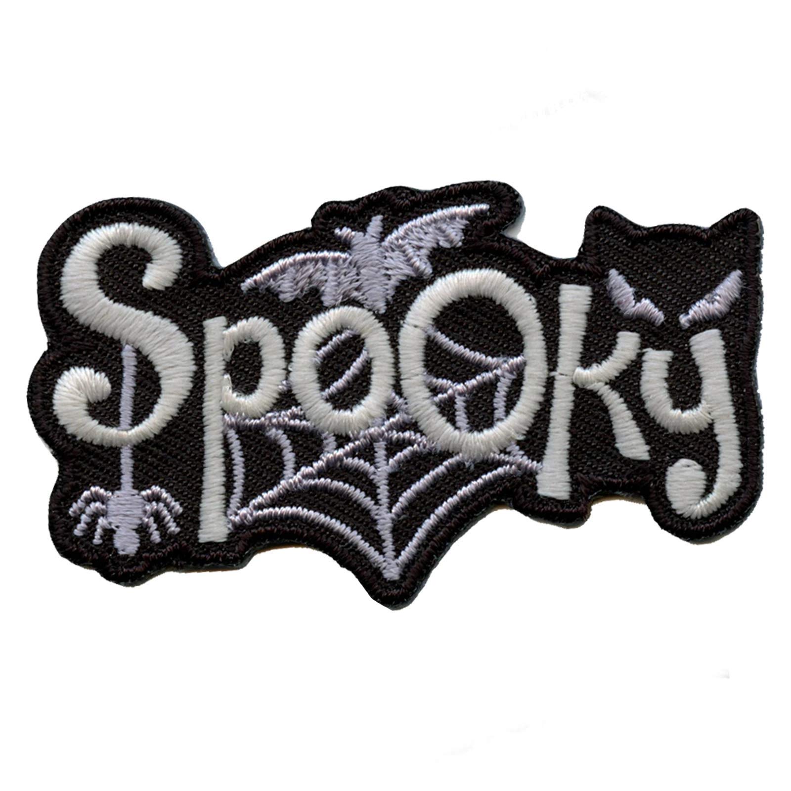 Glow in The Dark Embroidered Iron On Patch - Halloween DIY Costume & Jacket Decoration for Kids & Adults - Perfect for Backpacks, Hats & Denim