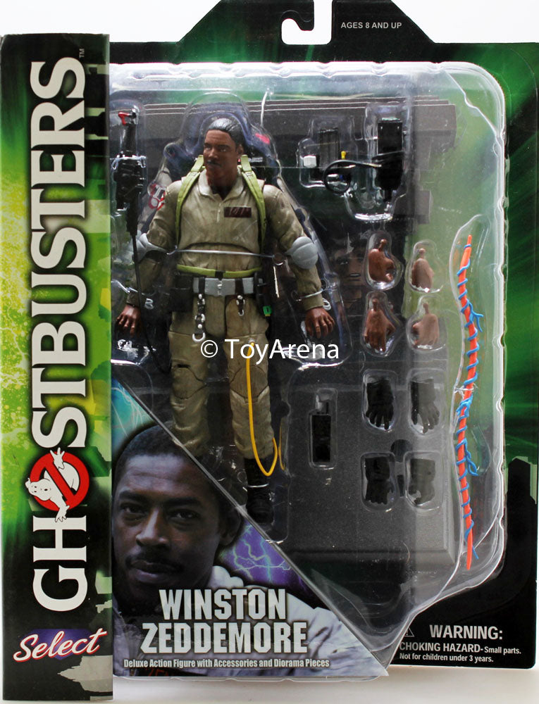Ghostbusters Winston Zeddemore Diamond Select Action Figure - Collectible Toy for Fans & Movie Enthusiasts | Perfect for Display, Gifts & Cosplay