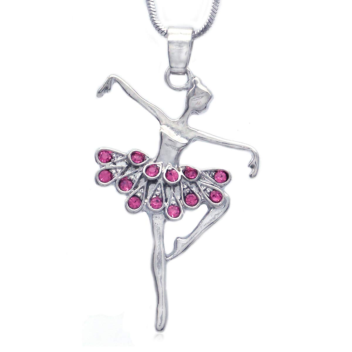 Elegant Ballerina Dancer Ballet Pendant Necklace - Perfect Gift for Dance Lovers & Ballet Enthusiasts - Ideal for Performances, Recitals & Special Occasions