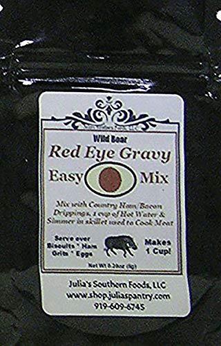 Julia's Pantry Hickory Smoked Country Ham Center Steaks - 1 lb Package with Free Red Eye Gravy Sample | Premium Cured Pork for Breakfast, Sandwiches & Southern Cooking