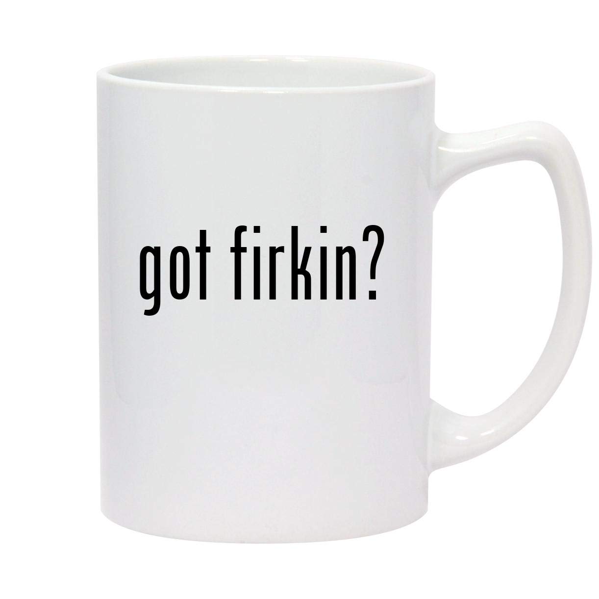Got Firkin? - 14oz White Ceramic Statesman Coffee Mug - Perfect for Office, Home & Gifts - Premium Quality Coffee Cup for Daily Use