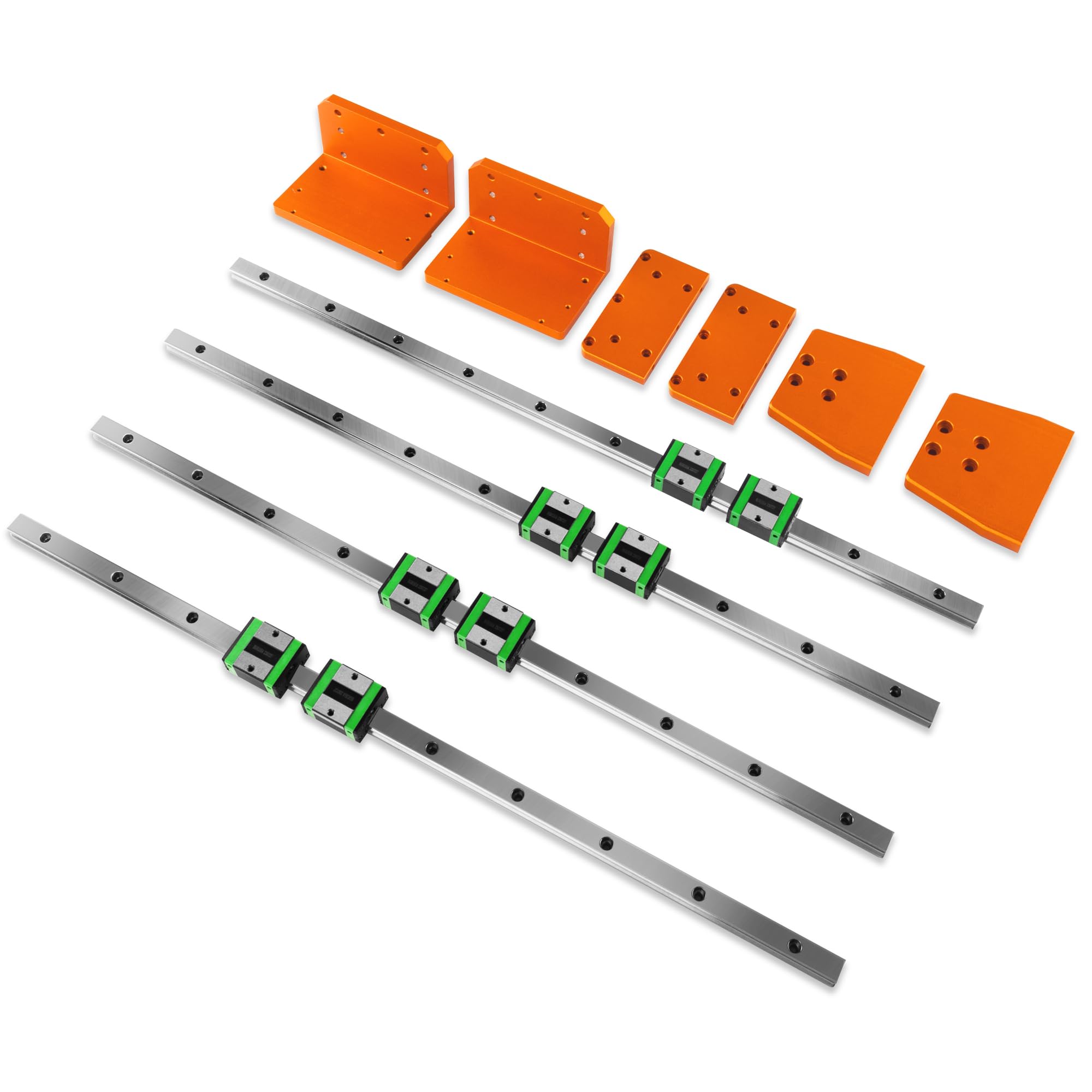 FoxAlien X & Y Axis Linear Rails Upgrade Kit for XE-PRO CNC Router Machine - High Precision CNC Parts for Woodworking, Metal Engraving & DIY Projects