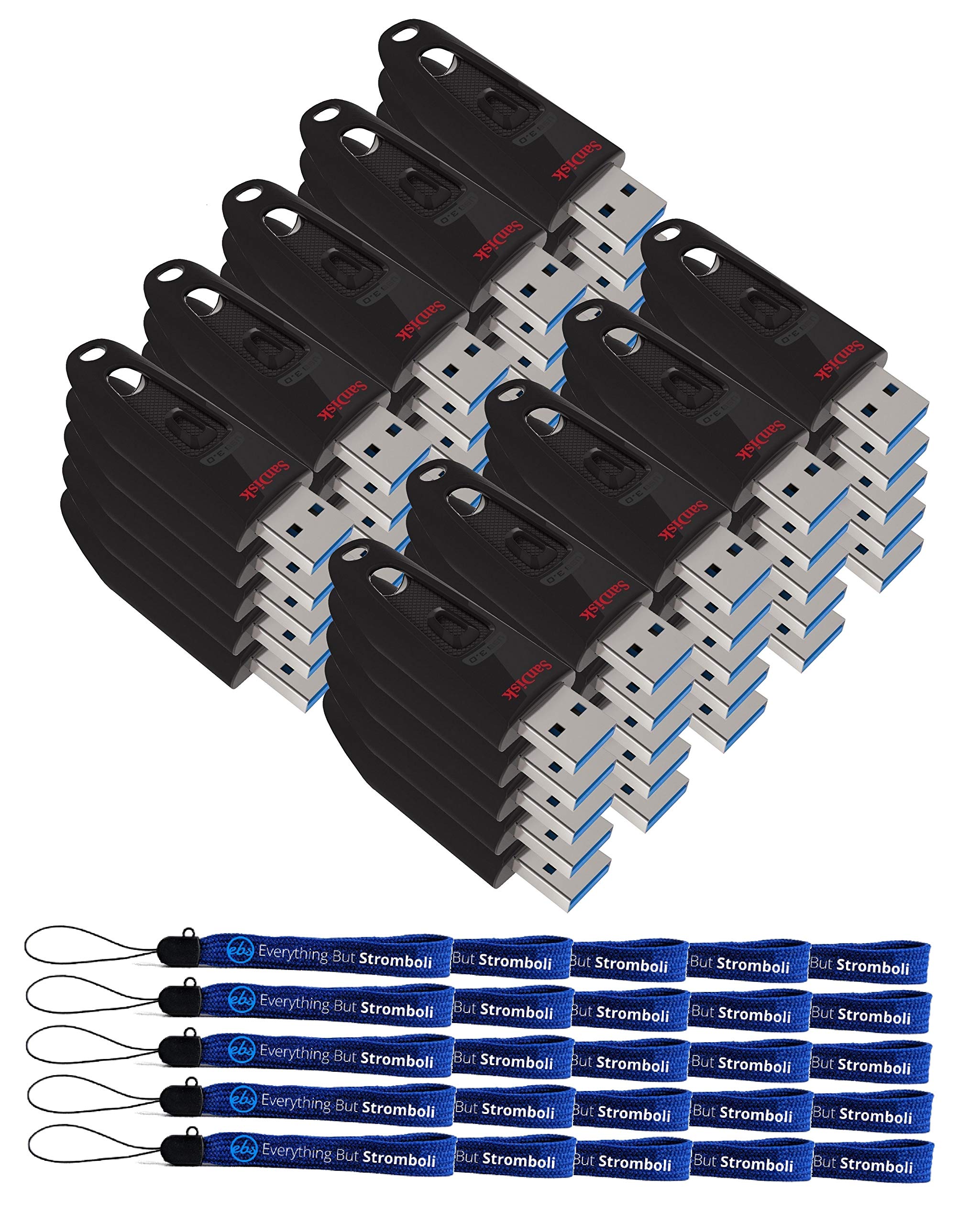 SanDisk 128GB USB 3.0 Flash Drive 50-Pack - High Speed Thumb Drives for Office & School Use