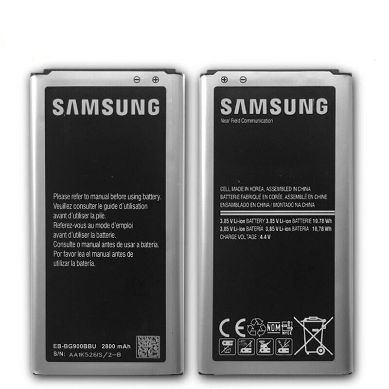 Original Samsung Galaxy S5 Replacement Battery BG900BBE i9600 G900 - Compatible with Galaxy S5 SM-G900 Series - Long Lasting Power for Gaming, Streaming & Daily Use