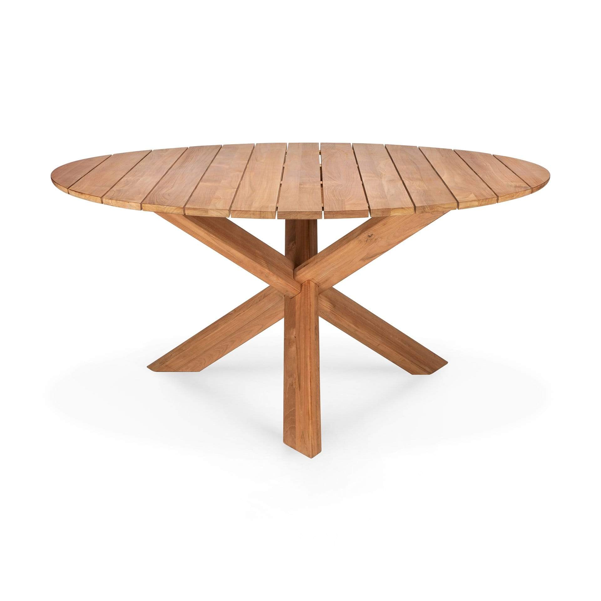 Premium Teak Circle Outdoor Dining Table – Weather-Resistant & Durable for Patio, Garden, and Backyard Entertaining