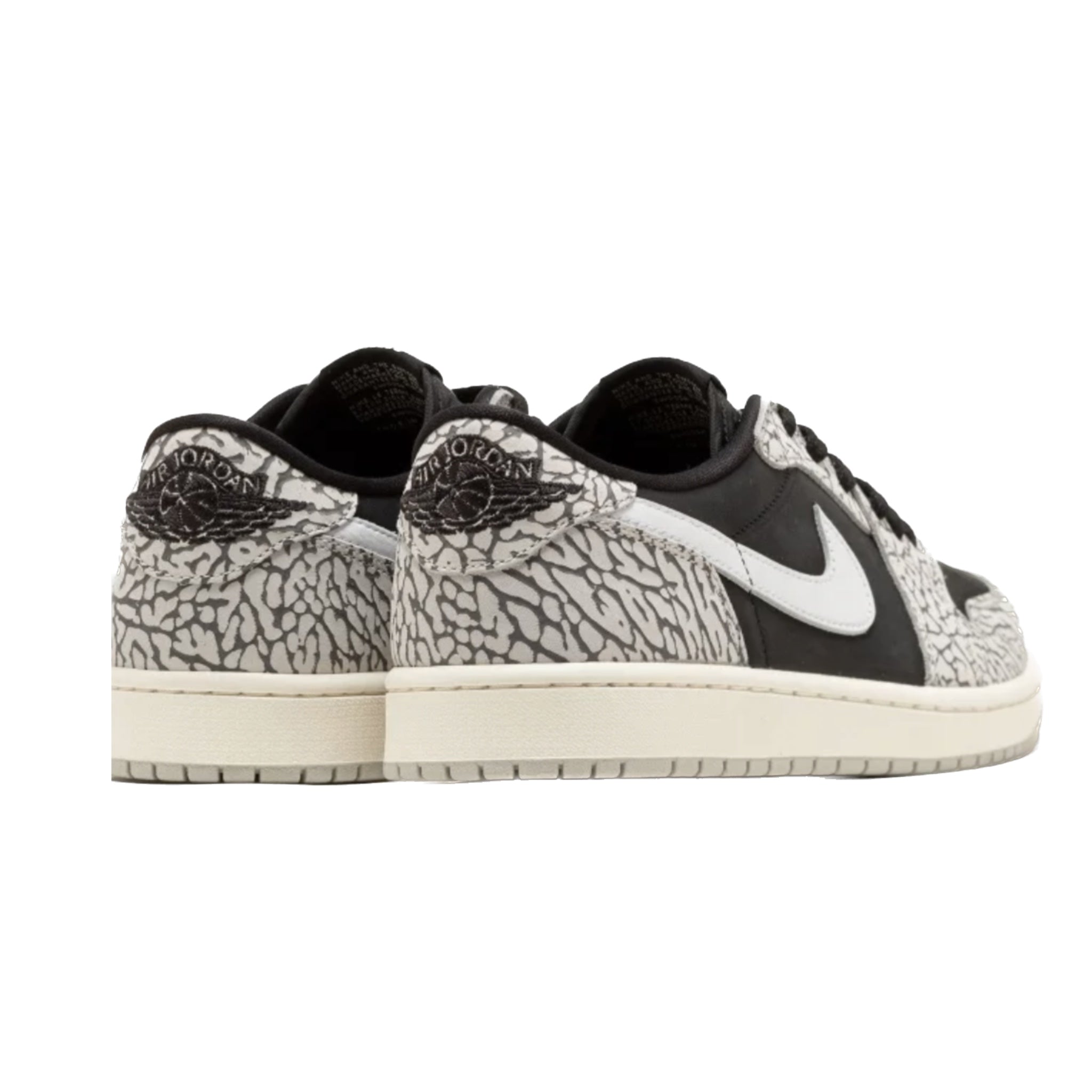 Air Jordan 1 Retro Low OG Black Cement Sneakers - Men's Basketball Shoes for Casual Wear & Street Style | Perfect for Urban Fashion & Everyday Comfort