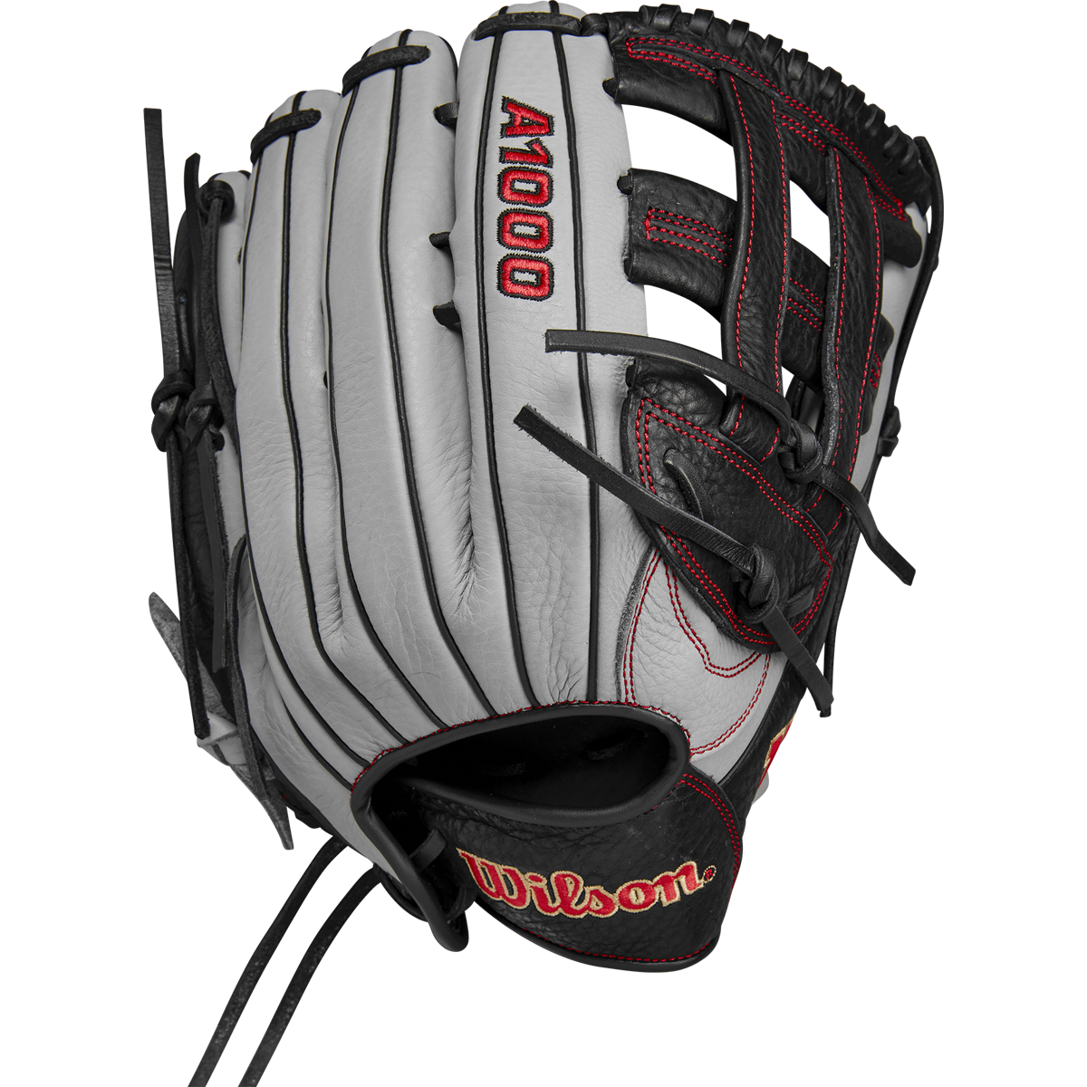 A1000 1750 Outfield Baseball Glove - 12.5 Inch Dual Post Web for Youth & Adult Players - Perfect for Outfield Practice & Games