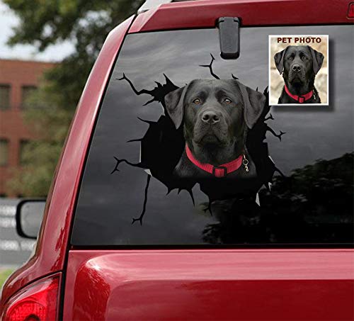 Custom Labrador Dog Car Decals - Pack of 2 Realistic 10