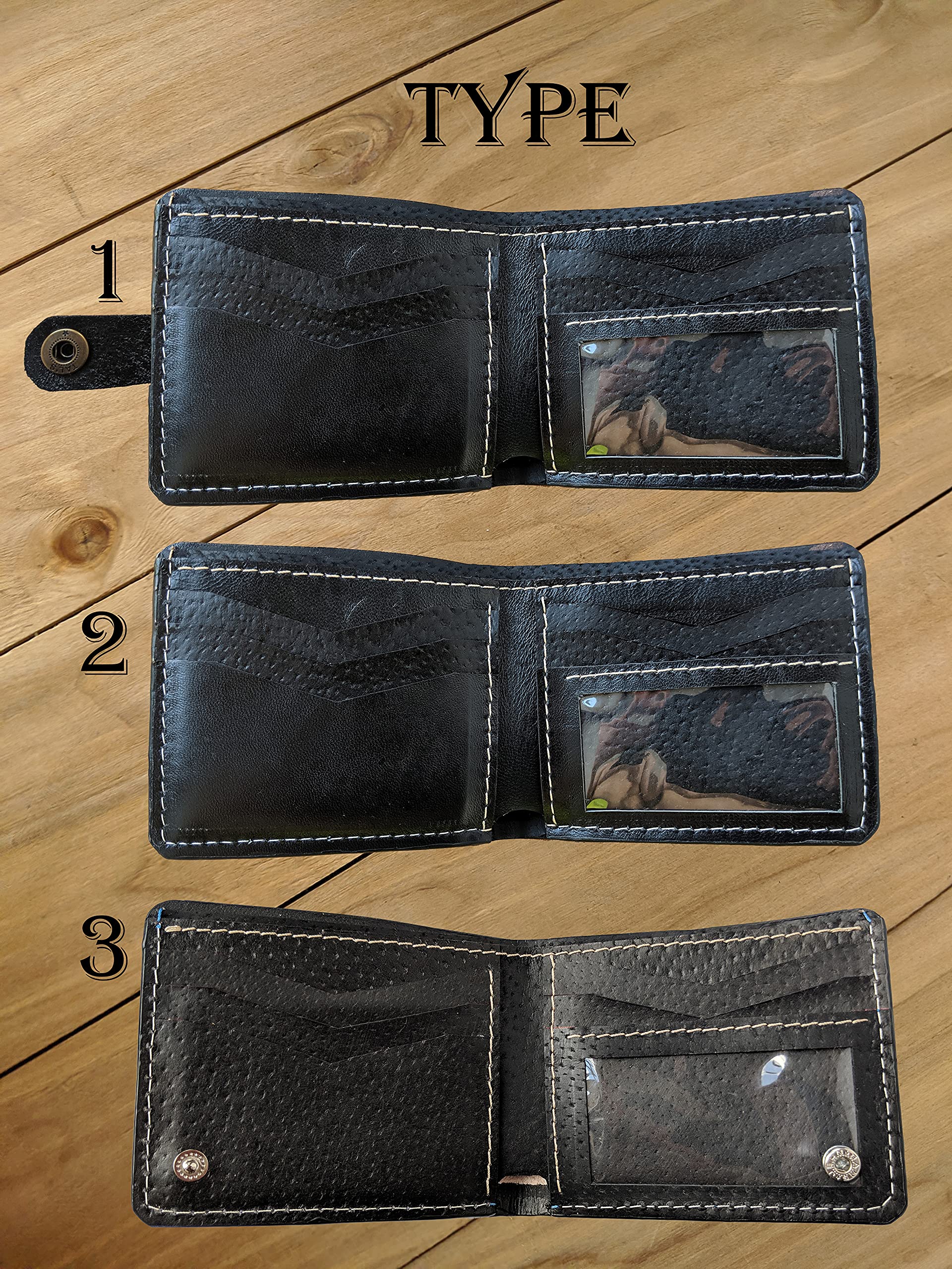 Handmade Christian Themed 3D Genuine Leather Bifold Wallet for Men - Custom Personalized Carved & Tooled Airbrush Art - Perfect Gift for Baptism, Weddings & Religious Occasions