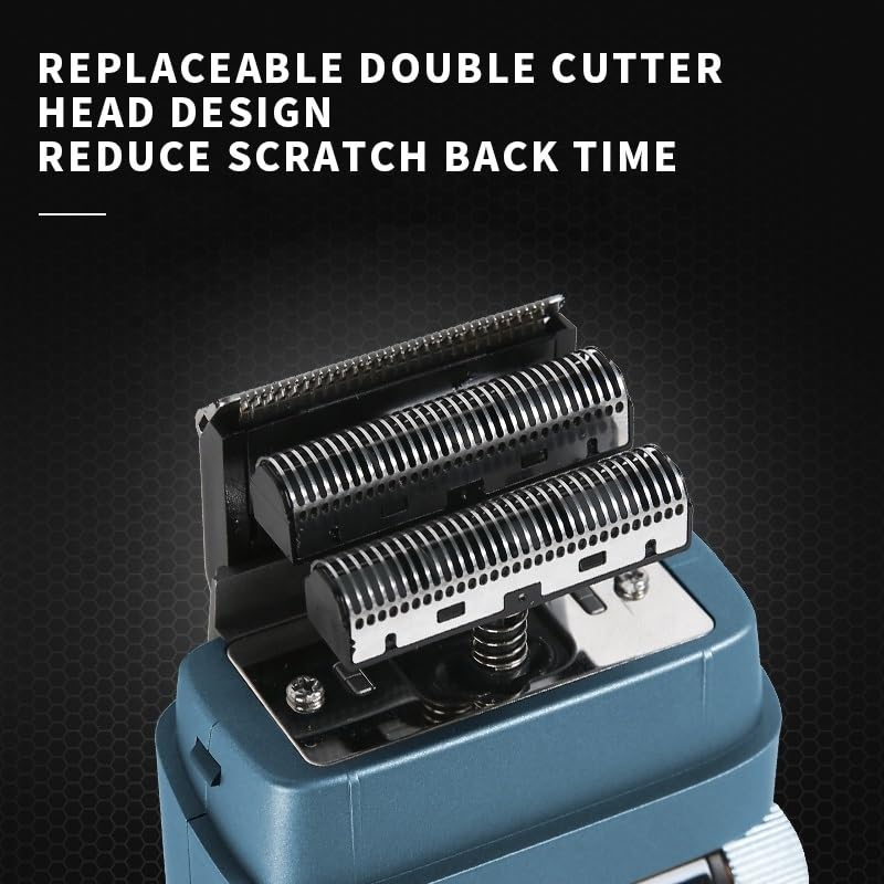 Premium Electric Razor for Men - 3-Speed Rechargeable Beard & Head Shaver with Extra Mesh Foil - Perfect for Home, Travel & Gym Use