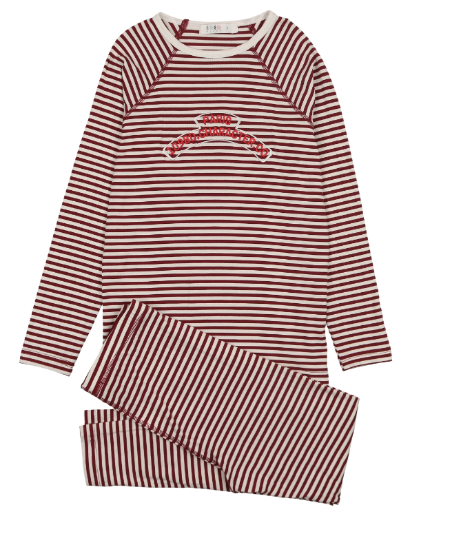 COCO BLANC Kids & Teen Crew Pajamas Set - Soft Cotton Sleepwear for Boys & Girls (18 Months to 16 Years) - Perfect for Bedtime, Lounging & Family Matching Pajama Nights