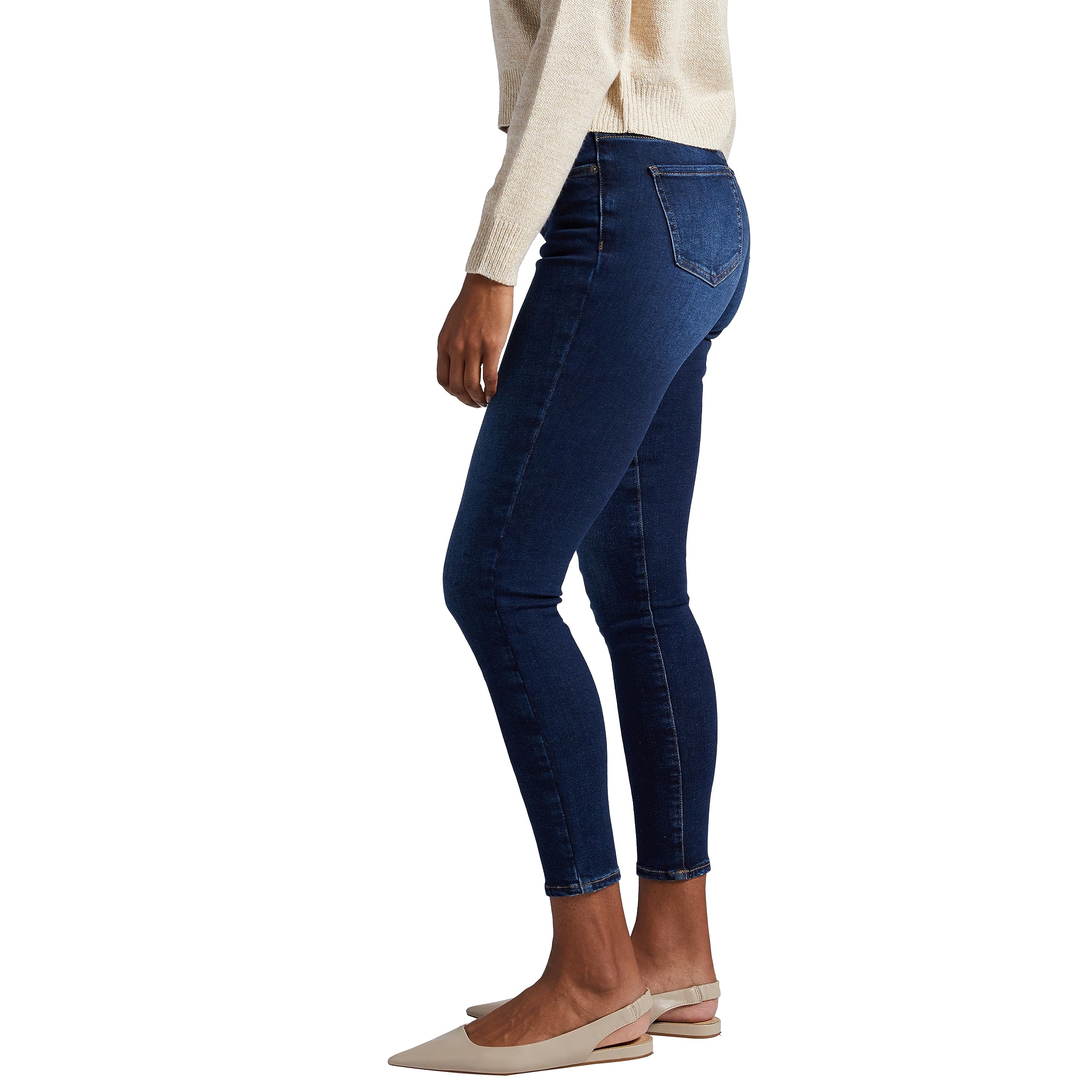 JAG Women's Forever Stretch Fit High Rise Skinny Jeans - Slimming & Comfortable Denim Pants for Everyday Wear, Work & Casual Outfits