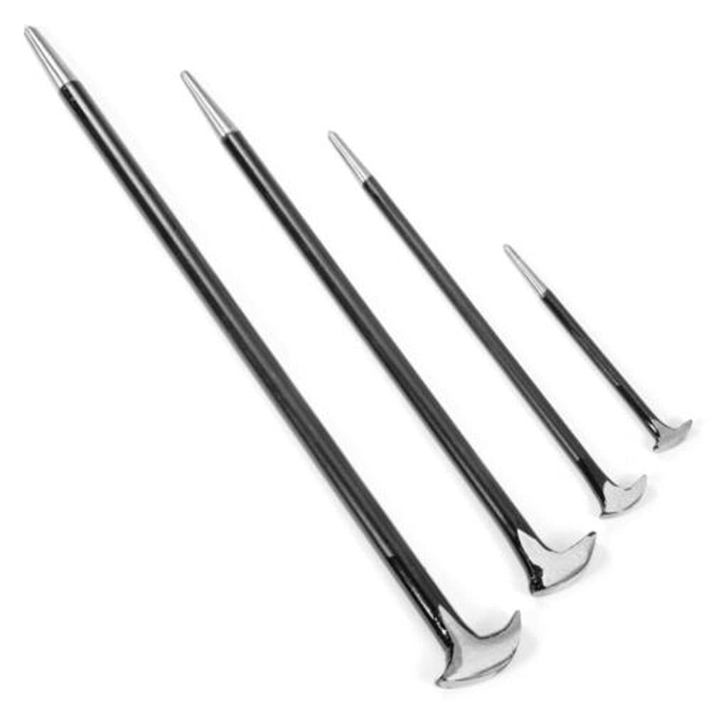 Snap-On Steel Wrecking Bar Set - Heavy Duty Pry Bar Tool for Lady Foot, Rolling Head & Heel - Perfect for Auto Repair, Construction & Demolition Work