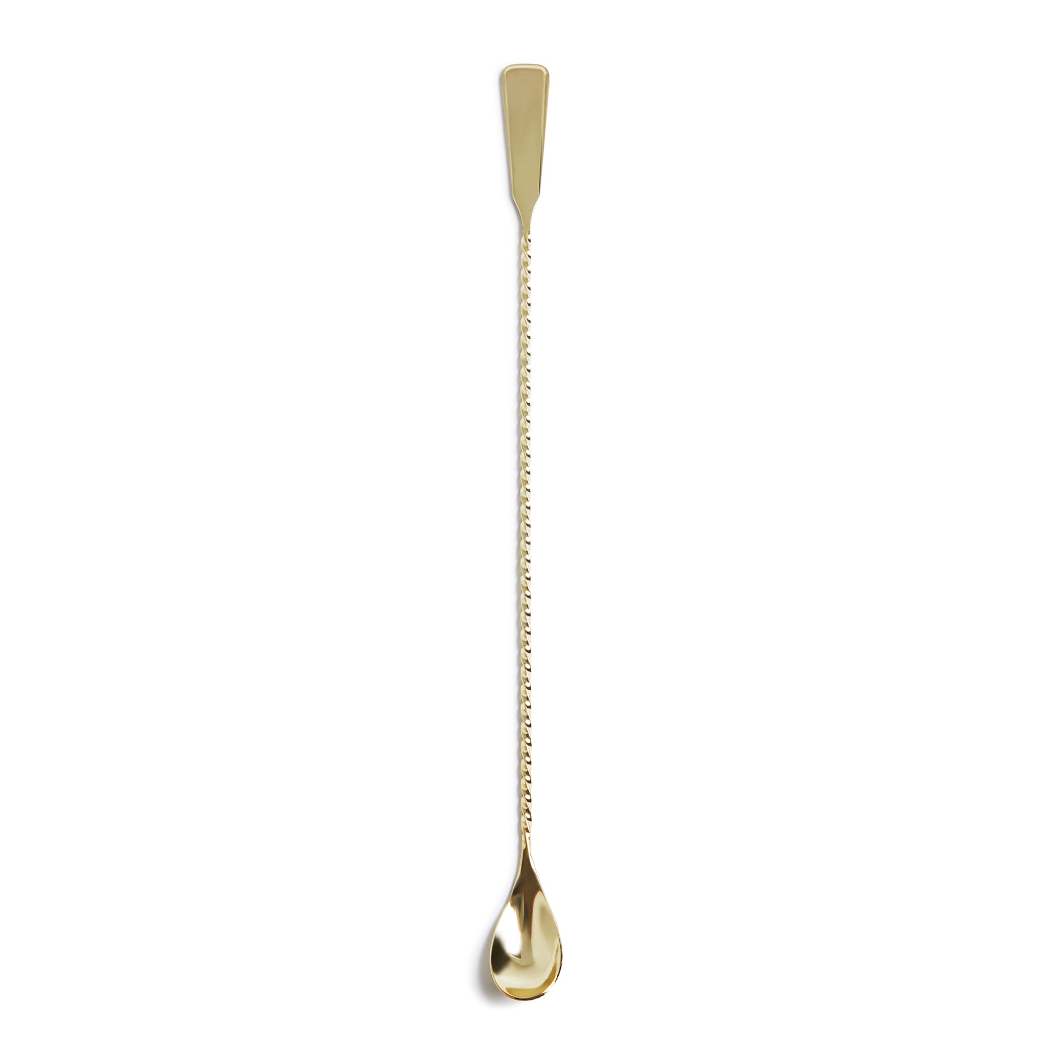 BROMLEY™ Gold Plated Bar Spoon 36cm - Premium Cocktail Mixing Tool for Bartenders & Home Bars - Perfect for Crafting Martinis, Mojitos & Cocktails