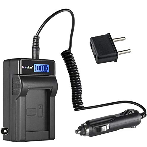 Kastar NP-FW50 LCD AC Battery Charger for Sony α5100, α6000, α6100, α6300 Cameras - Fast Charging & LCD Display - Perfect for Travel, Vlogging, and Photography