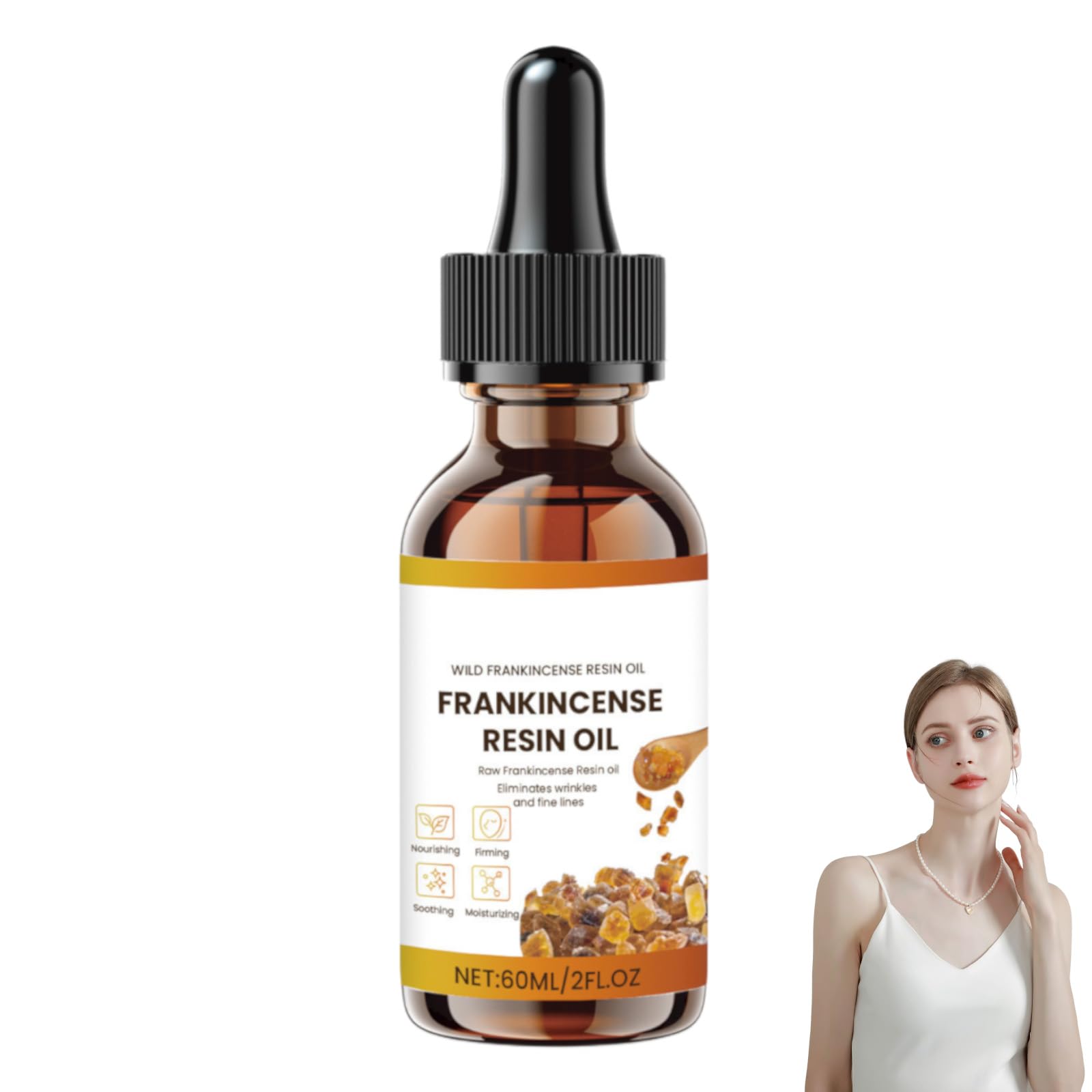 Organic Frankincense Resin Facial Oil for Glowing Skin - 100% Pure & Natural Frankincense Essential Oil for Face Care - Soothes, Repairs & Hydrates Dry Skin - Perfect for Daily Skincare Routine & Aromatherapy