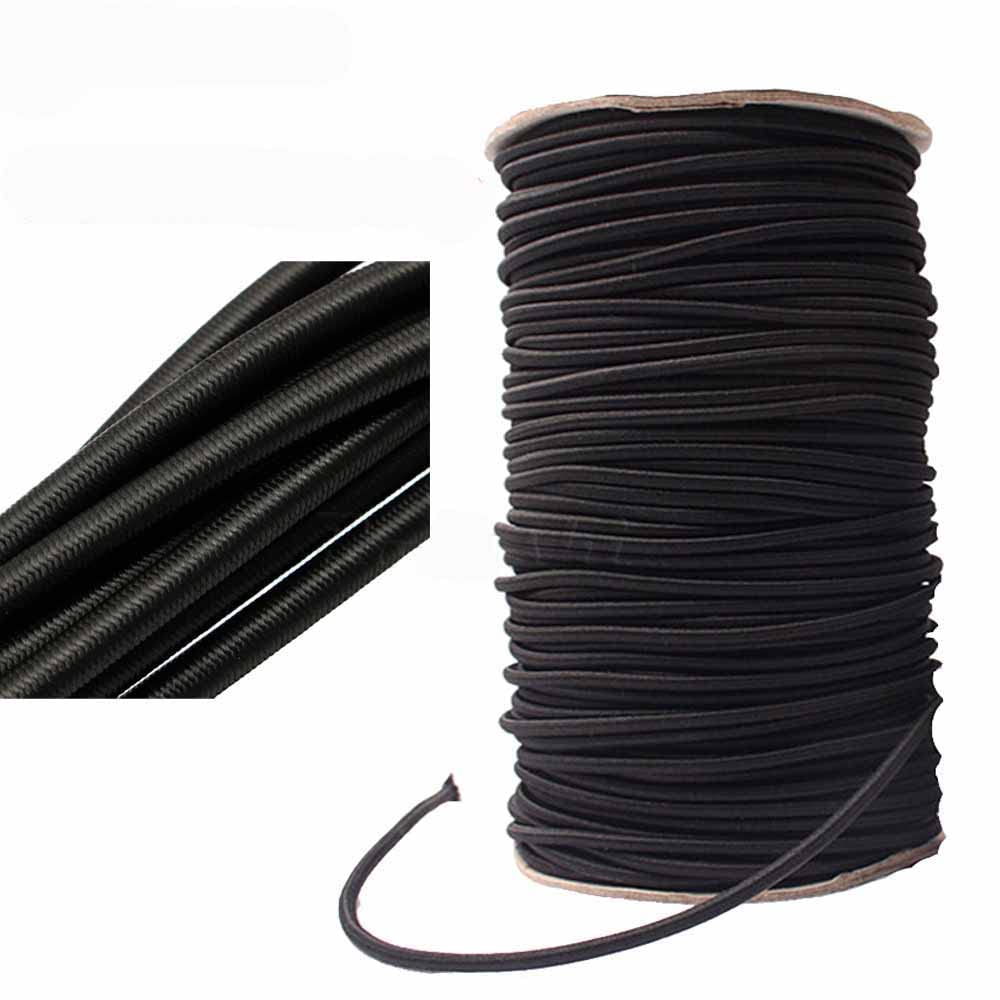5M Heavy Duty Elastic Bungee Cord - 4mm Shock Resistant Stretch Rope for DIY Jewelry, Outdoor Gear, Camping Tent, Kayak Tie Down & Boat Accessories - Perfect for Crafting, Securing Equipment & Marine Applications
