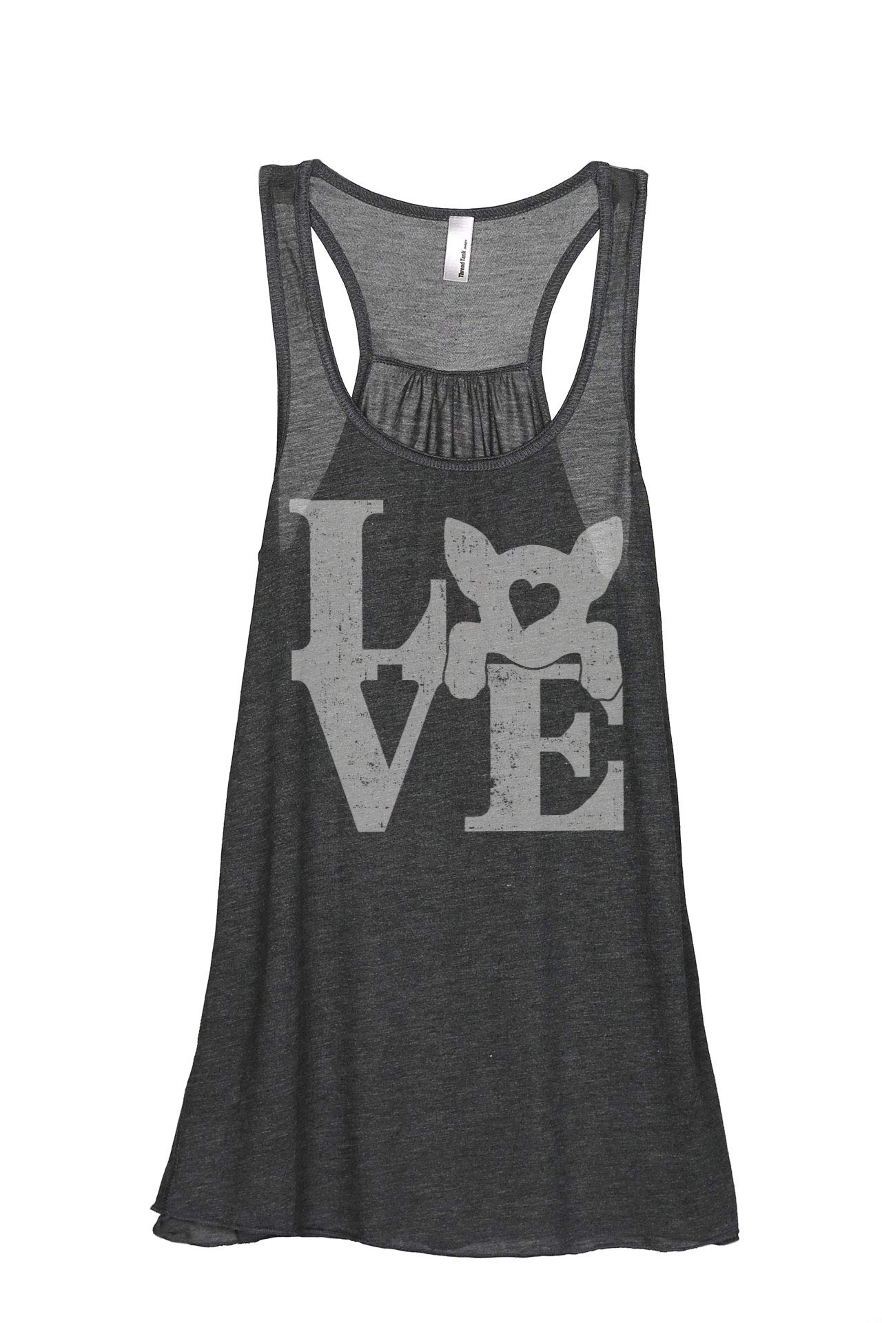 Chihuahua Lover Women's Sleeveless Flowy Racerback Tank Top - Cute Dog Graphic Summer Casual Wear for Dog Moms & Pet Lovers