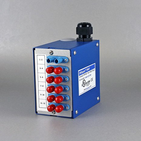 12-Port Compact Fiber Optic Patch Panel SC/MM - High Density Rack Mount Network Solution for Data Centers & Telecom Rooms