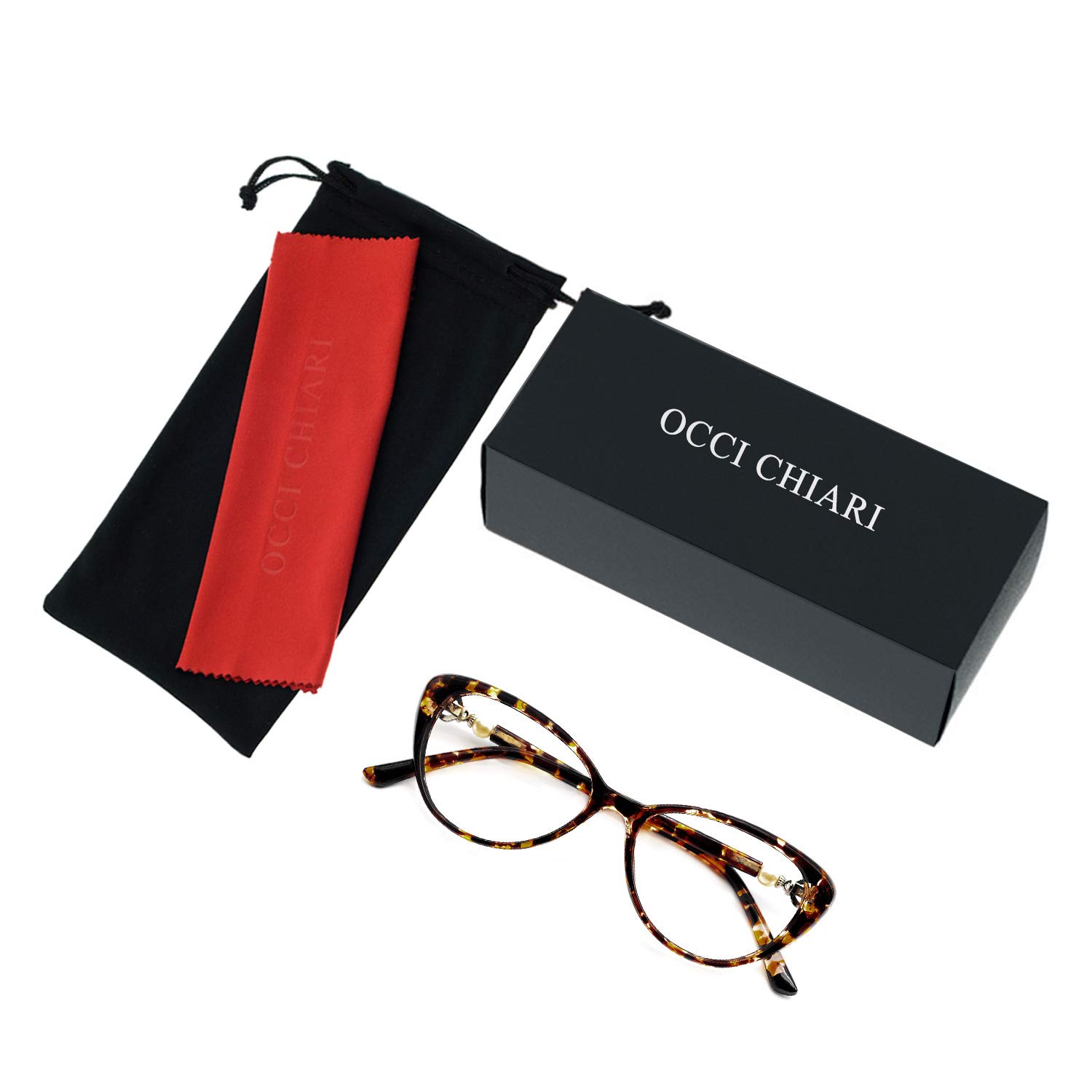OCCI CHIARI Women's Progressive Reading Glasses with Blue Light Blocking & Multifocus Transition Lenses - Perfect for Computer Work, Reading & Indoor/Outdoor Use