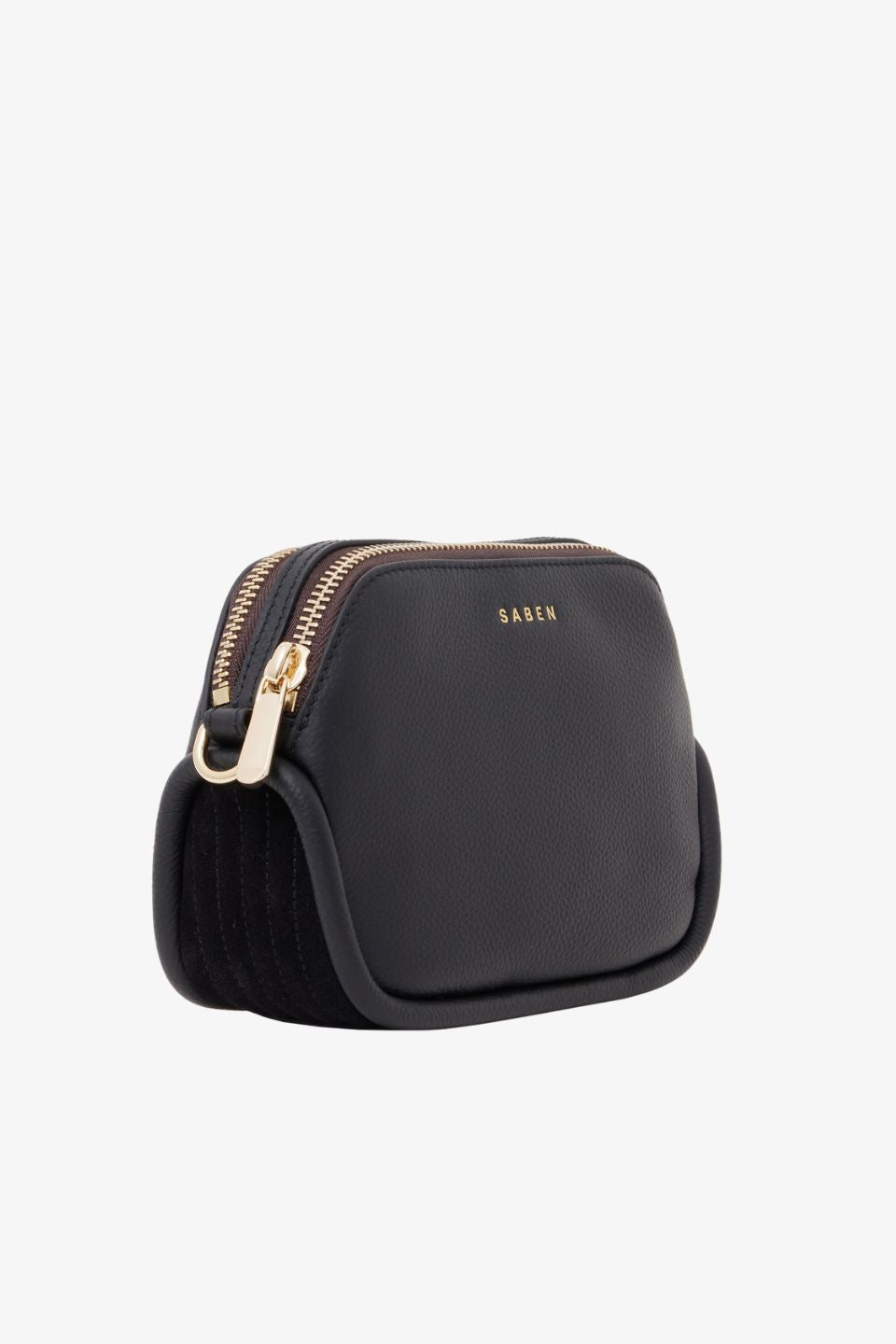 Odile Black Suede Crossbody Bag for Women - Stylish Shoulder Purse with Adjustable Strap - Perfect for Work, Travel & Everyday Use