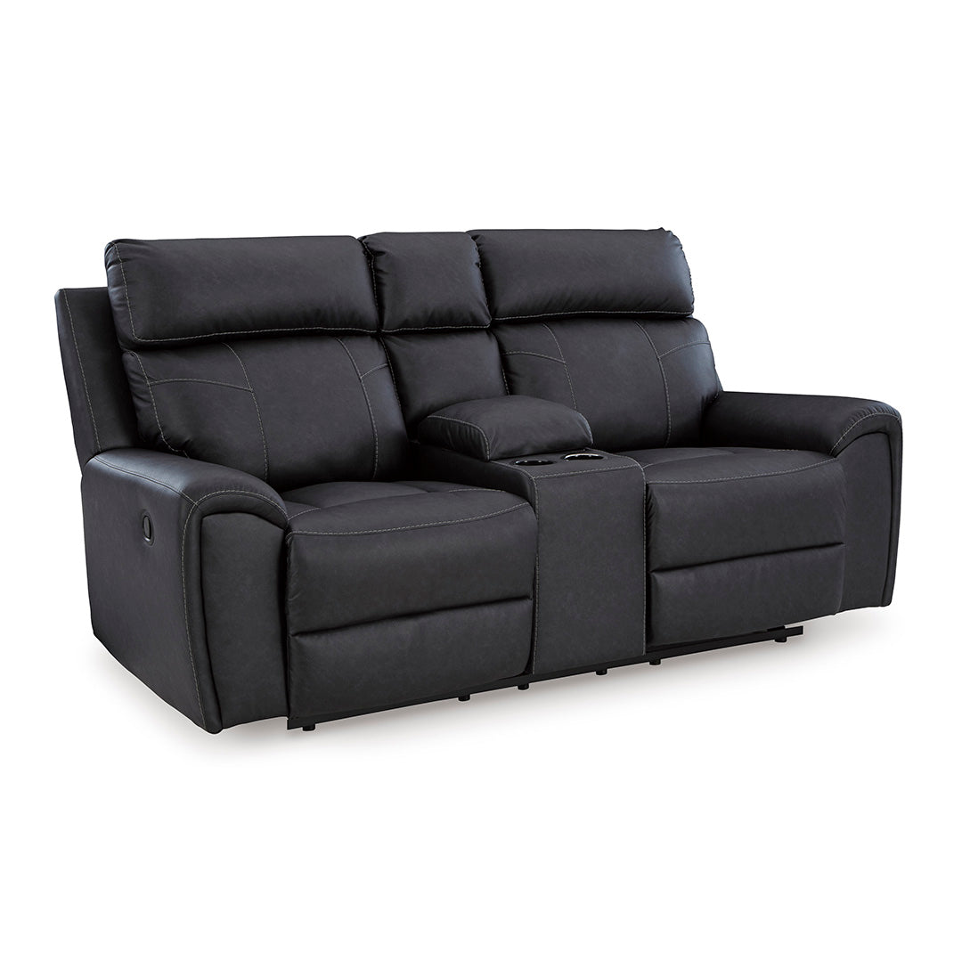 Montacute Reclining Loveseat with Console - Modern Comfort for Small Spaces, Living Room, Home Theater & Apartment Relaxation