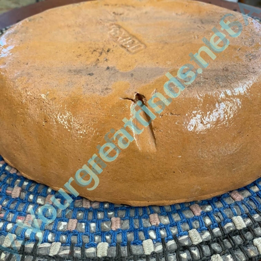 Hand-Painted Vintage Mexican Red Clay Dish – Authentic Traditional Decorative Plate for Home Décor, Kitchen & Dining Room Display