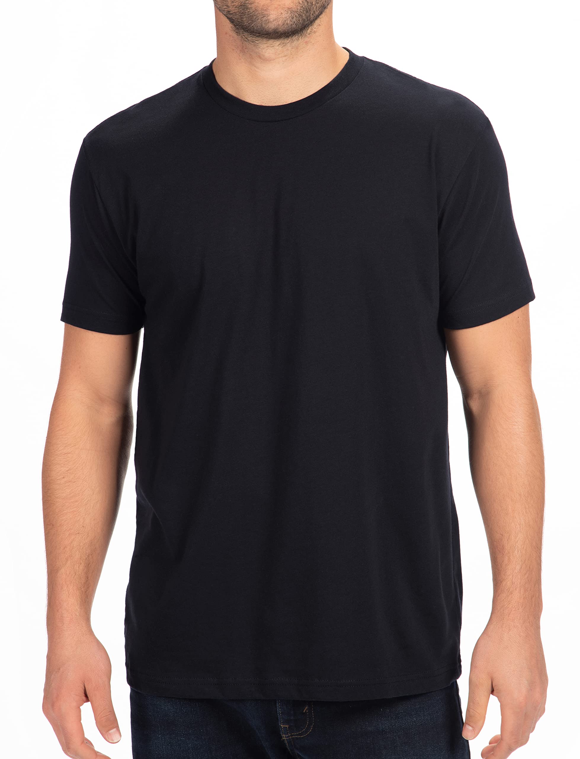 Next Level Apparel Men's N6210 Crew Neck T-Shirt - Soft Cotton Short Sleeve Tee for Casual Wear, Gym & Everyday Comfort