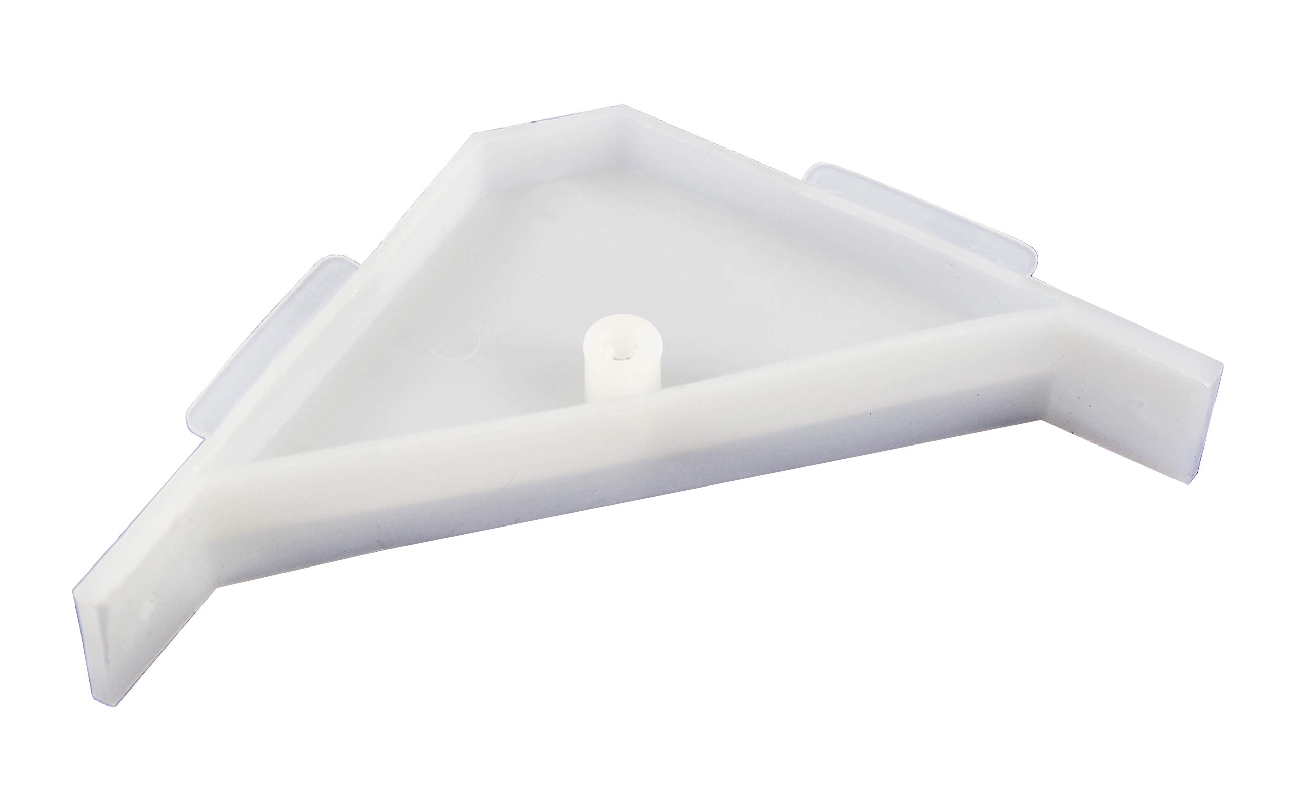 200-Pack Berta 90 Degree Cabinet Corner Brackets - Heavy Duty Plastic White Triangle Support Braces for Shelves, Cabinets & Furniture (Perfect for Home, Office & DIY Projects)