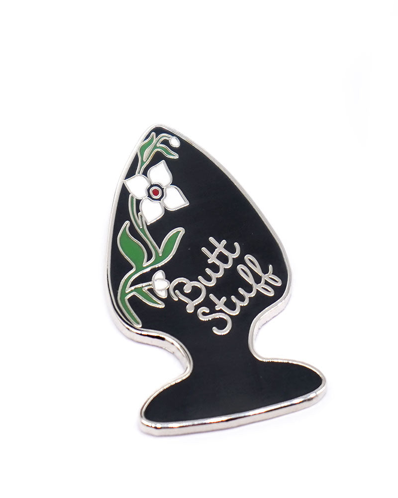 Butt Stuff Pin - Funny Novelty Enamel Pin for Backpacks, Jackets & Hats - Perfect for Prank Gifts, Parties & LGBTQ+ Pride Accessories