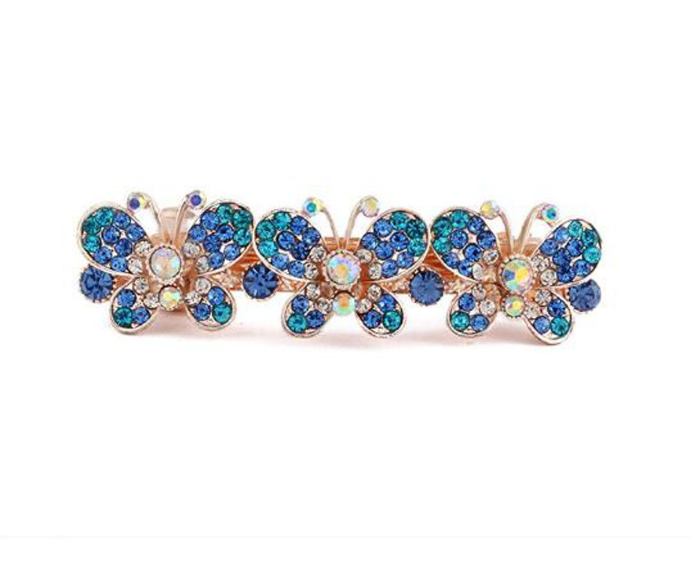 5PCS Rhinestone Bowknot Hair Clips for Women & Girls - Elegant Hair Barrettes & Hairpins for Parties, Weddings & Daily Styling