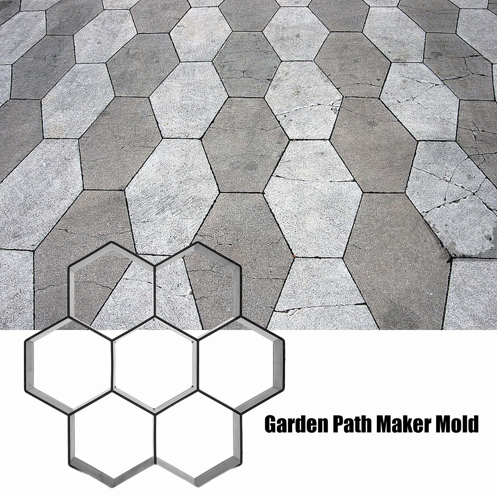 Reusable Concrete Stepping Stone Molds for DIY Walkway, Patio & Garden - Durable Cement Pavement Molds for Yard, Lawn & Pathway (Perfect for Outdoor Landscaping & Home Improvement Projects)