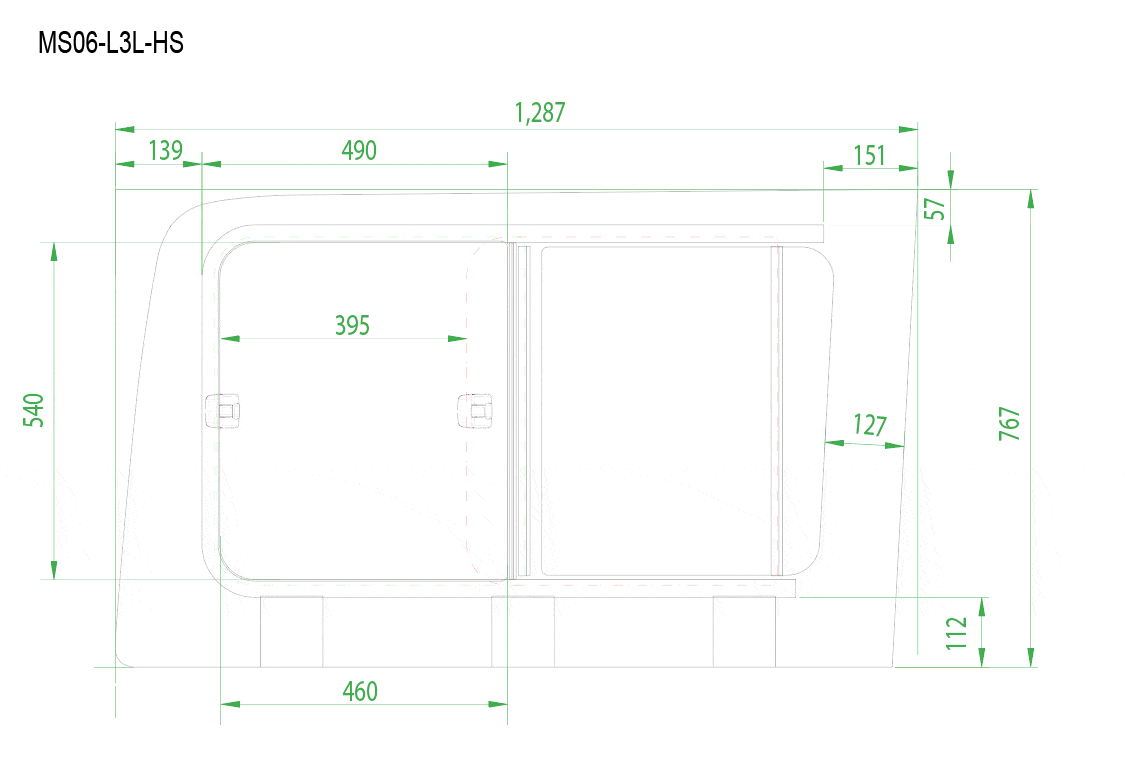 AM Auto Mercedes Sprinter (2007+) Driver Side Rear Quarter Screened Half Slider Window for 170
