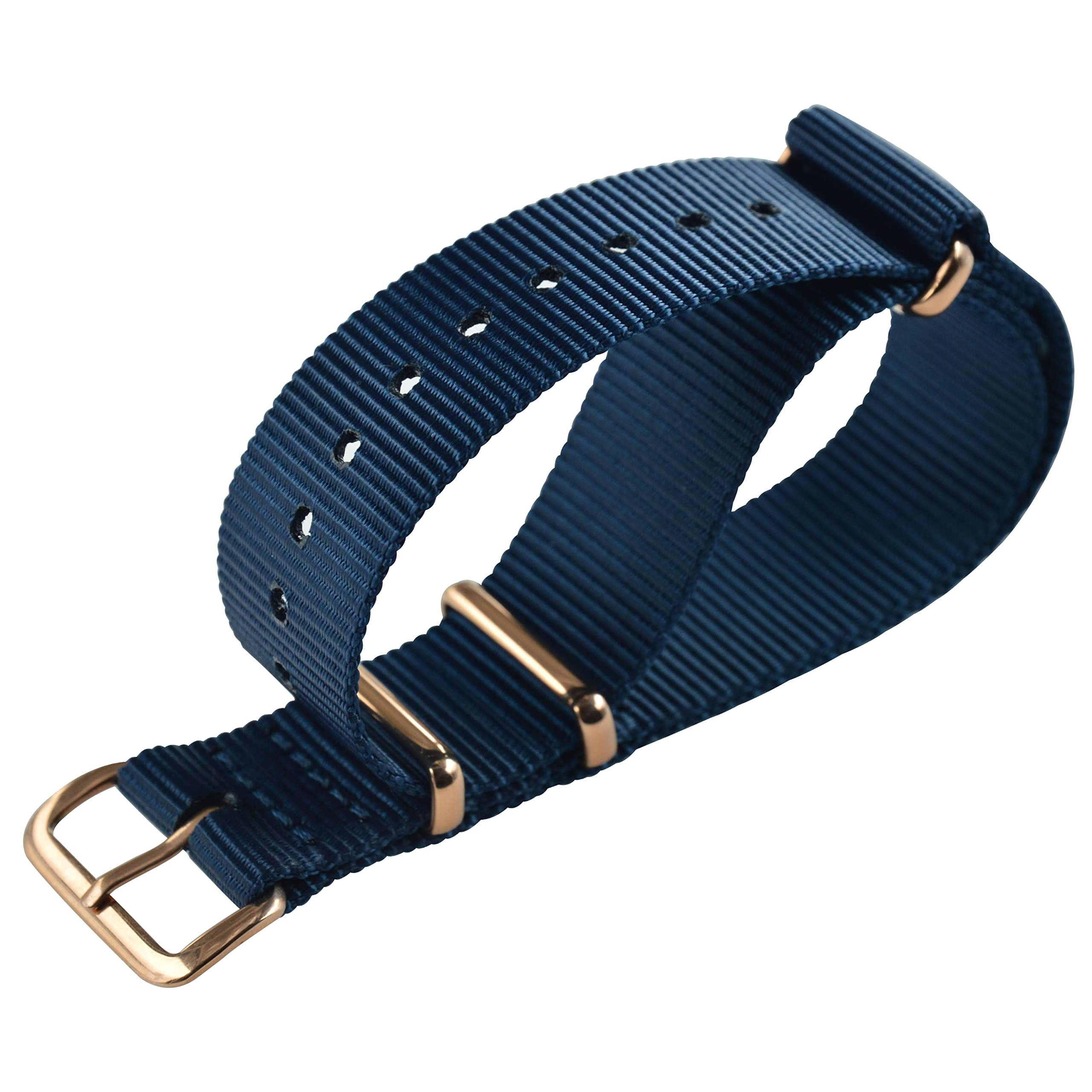 Premium Thin Nylon Watch Band Replacement - 10mm to 20mm Sizes (10/12/13/14/15/16/17/18/20mm) - Durable Lightweight Adjustable Watch Strap for Men & Women - Perfect for Casual Wear, Sports, Outdoor Activities & Everyday Use