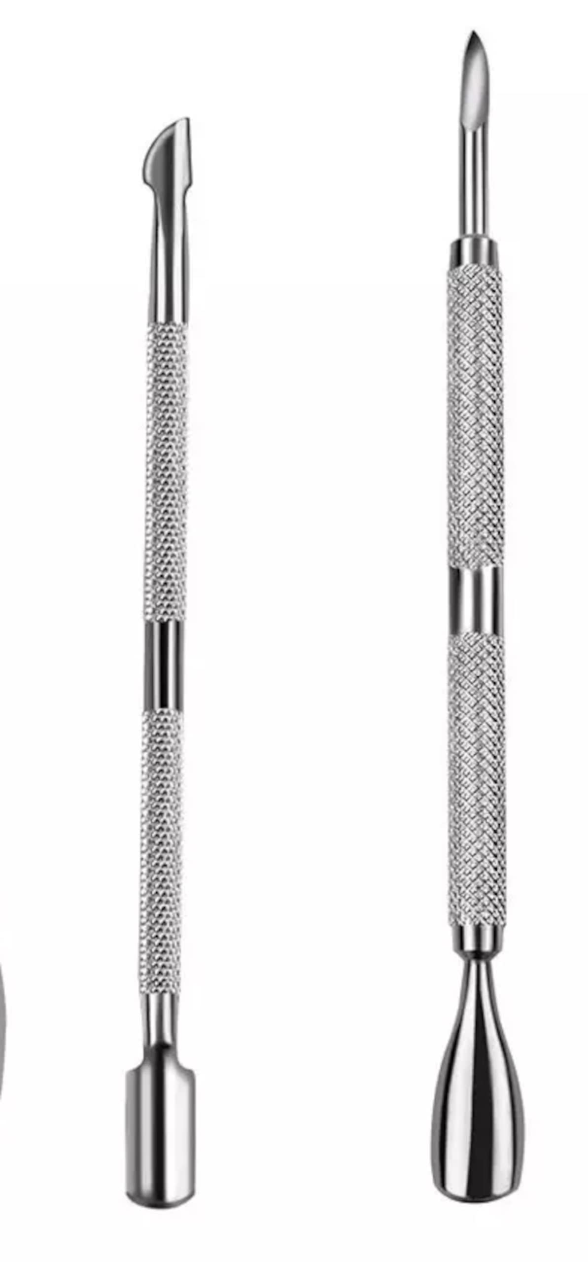50-Piece Professional Stainless Steel Manicure & Pedicure Kit - 3-in-1 Nail Care Set with Cuticle Pusher & Scissors - Salon Quality Tools for Home & Travel Nail Care (Silver)