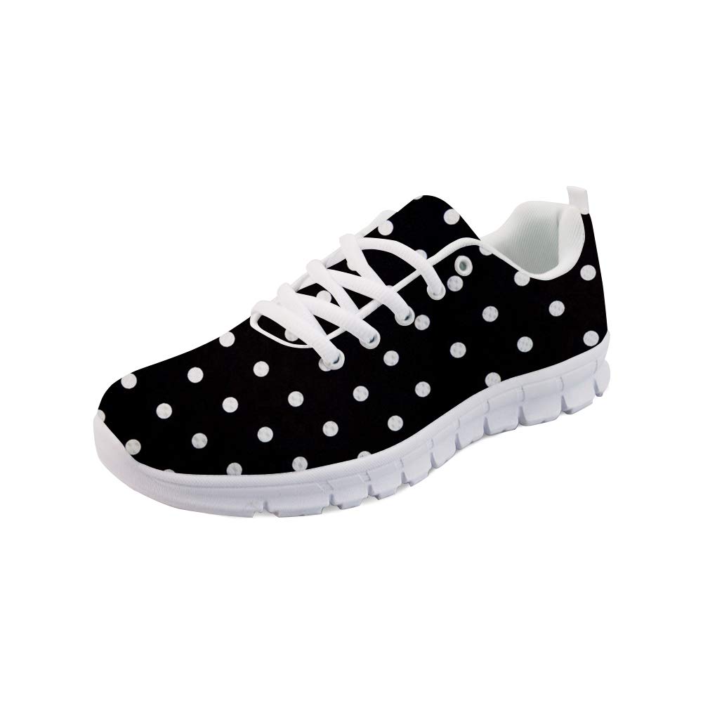 Upetstory Women's Polka Dot Fashion Sneakers - Breathable Running Tennis Walking Shoes for Women, Size US 6-10 | Perfect for Casual Wear, Gym Workouts & Daily Comfort