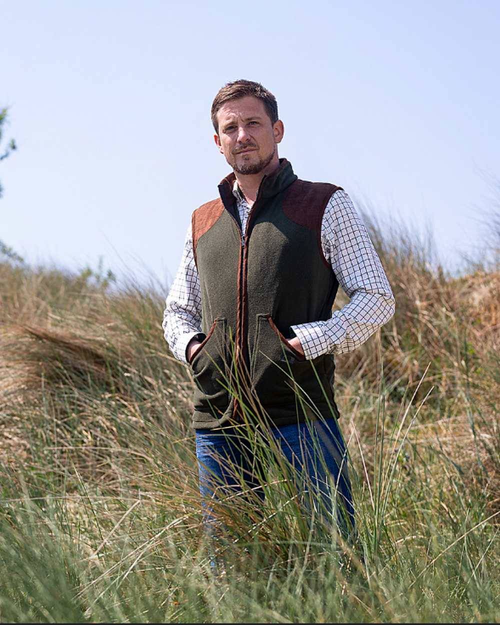 Baleno Newington Fleece Gilet Vest for Men - Lightweight Warm Winter Layering for Outdoor Hiking & Casual Wear