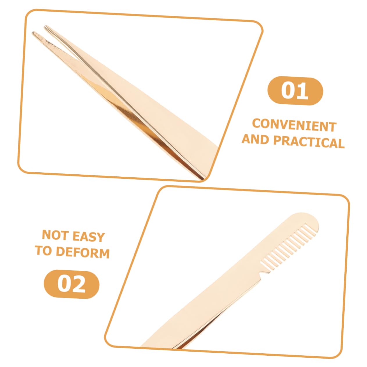 Professional Stainless Steel Eyelash & Eyebrow Tweezers Set - 3pcs Precision Tweezers for Men & Women - Perfect for Lash Extensions, Eyebrow Shaping & Makeup Application