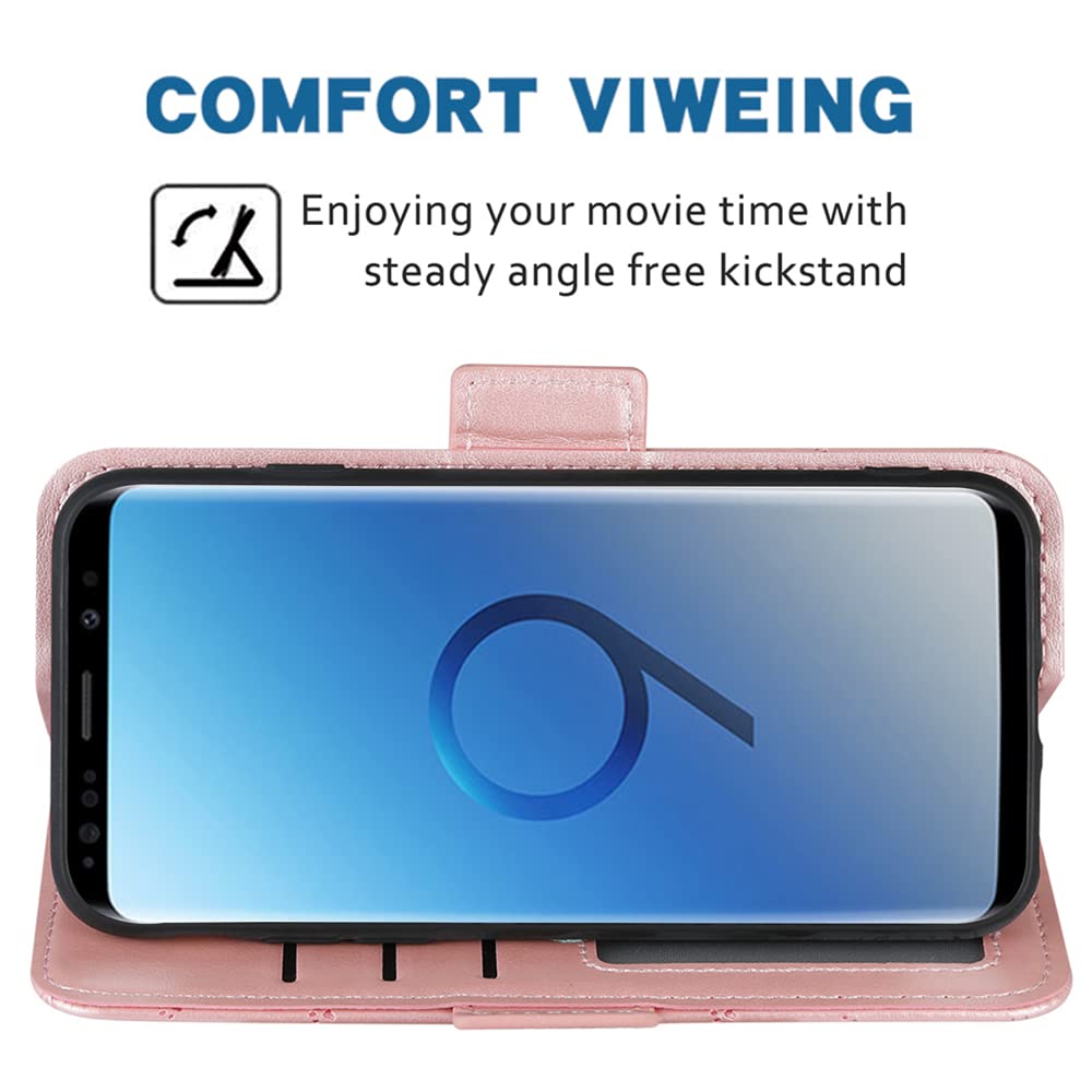 Huawei Mate 40 Pro 5G Leather Wallet Case with Wrist Strap & Card Holder - Premium Flip Cover with Stand for Mate40 Pro/40 (4G/5G) - Rose Gold - Perfect for Business Meetings, Travel Protection & Daily Commuting - Ideal for Office Use, Smartphone Security & On-the-Go Lifestyle - Great for Work, Travel & Everyday Activities - Best for Professionals, Students & Frequent Travelers