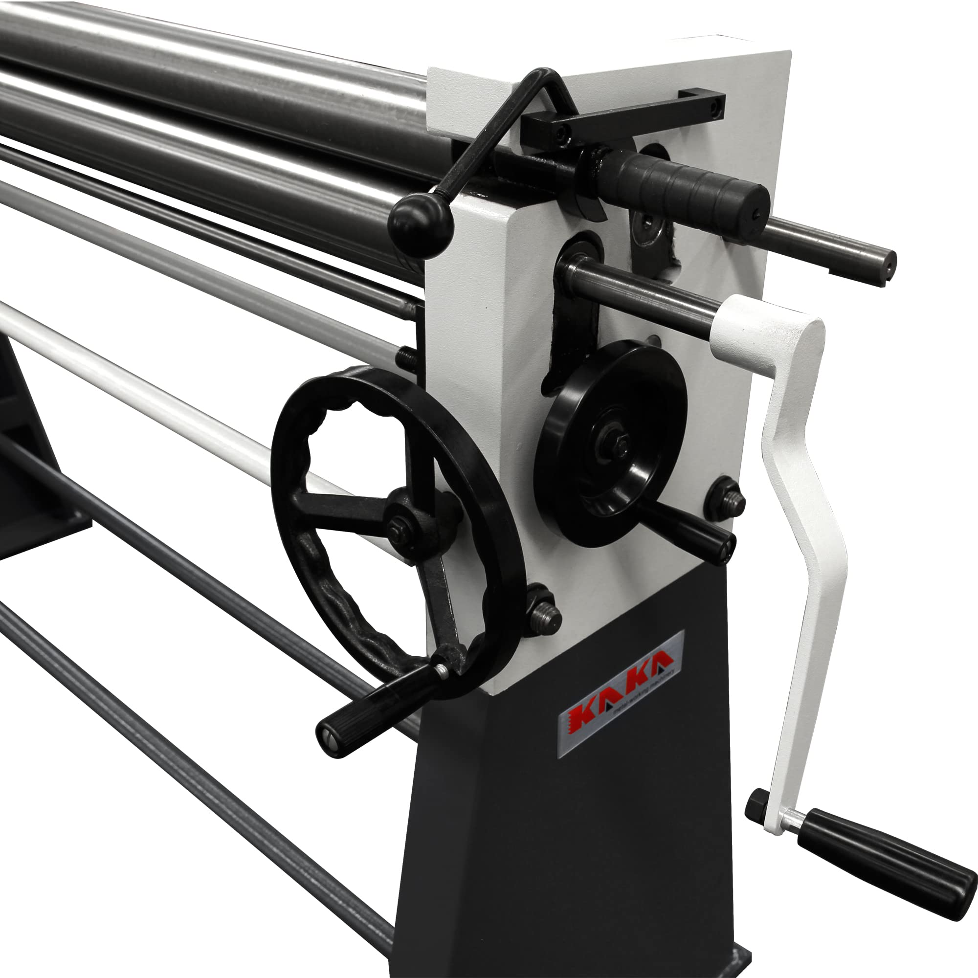 KAKA INDUSTRIAL W01-4914 49-Inch Manual Metal Slip Roll Machine - 16-Gauge Capacity for Steel & Aluminum Sheets with Removable Hardened Rollers - Perfect for Metalworking, HVAC Duct Fabrication, and Round/Conical Shaping Projects